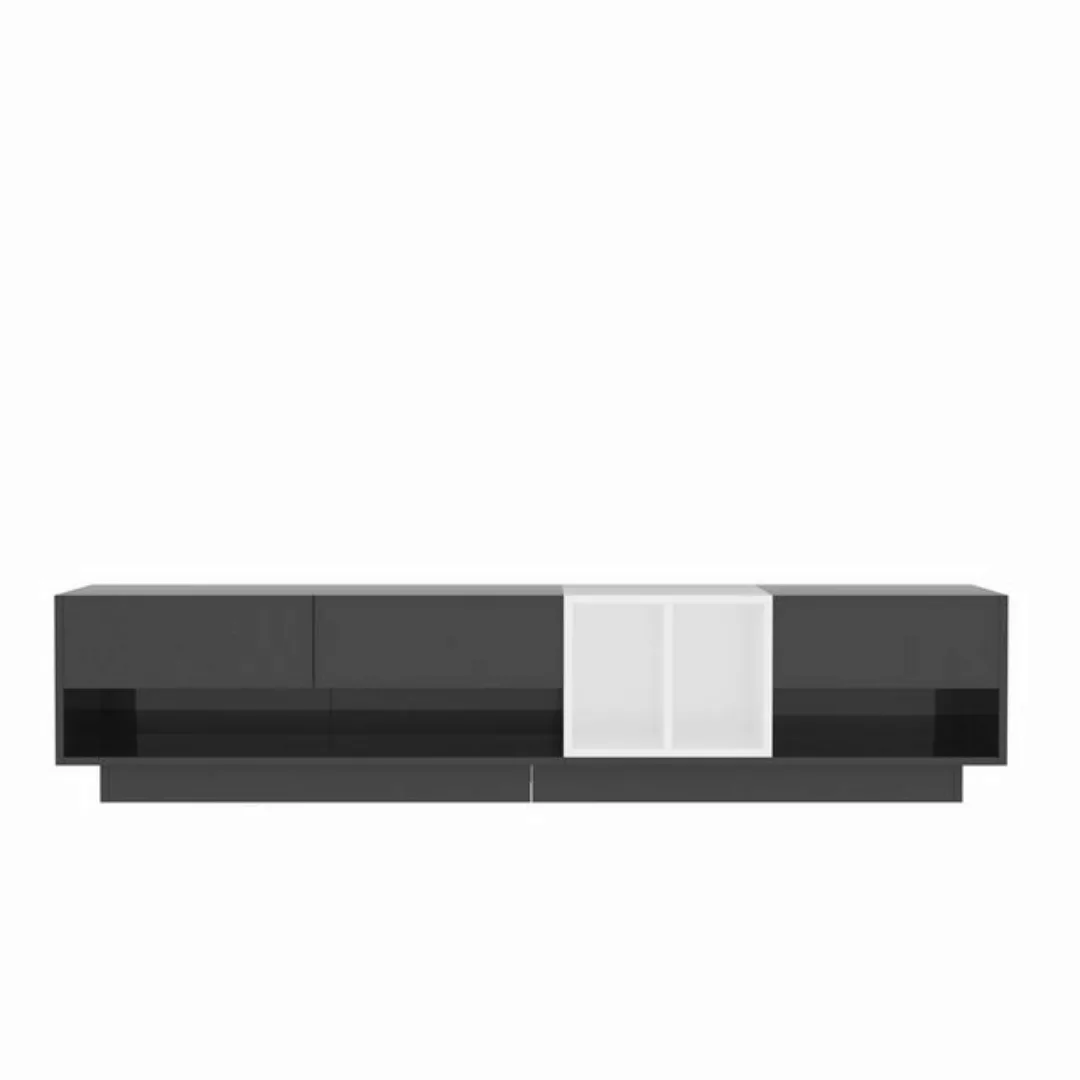 IDEASY TV-Schrank TV-Schrank mit geschlossenem Boden, schwarz-weißem Colour günstig online kaufen