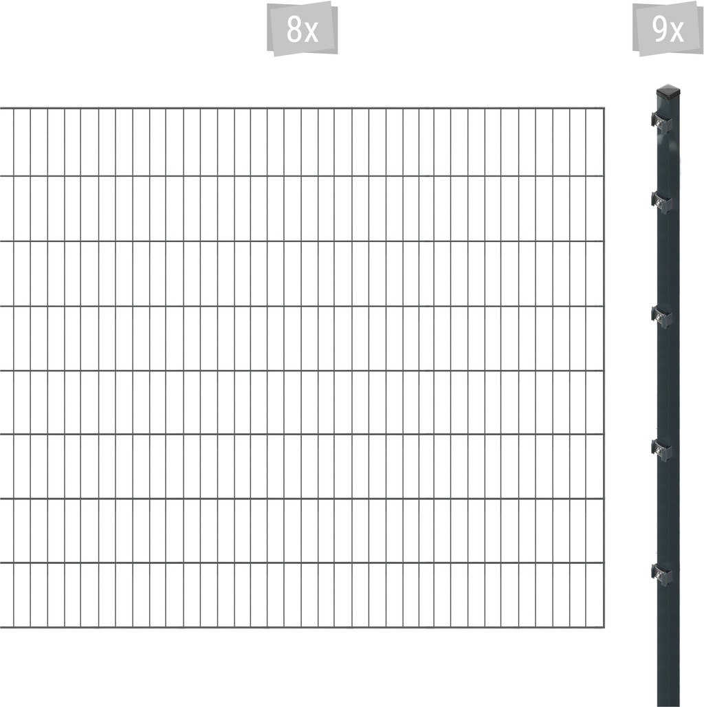 Arvotec Einstabmattenzaun "ESSENTIAL 160 zum Aufschrauben", Zaunhöhe 160 cm günstig online kaufen