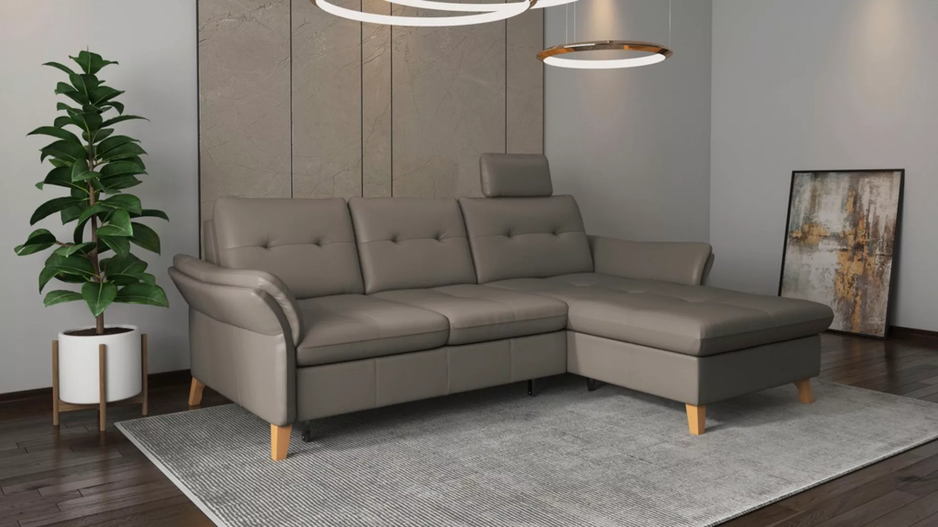 sit&more Ecksofa "Göteborg", Sitztiefenverstellung und Federkern, wahlweise günstig online kaufen