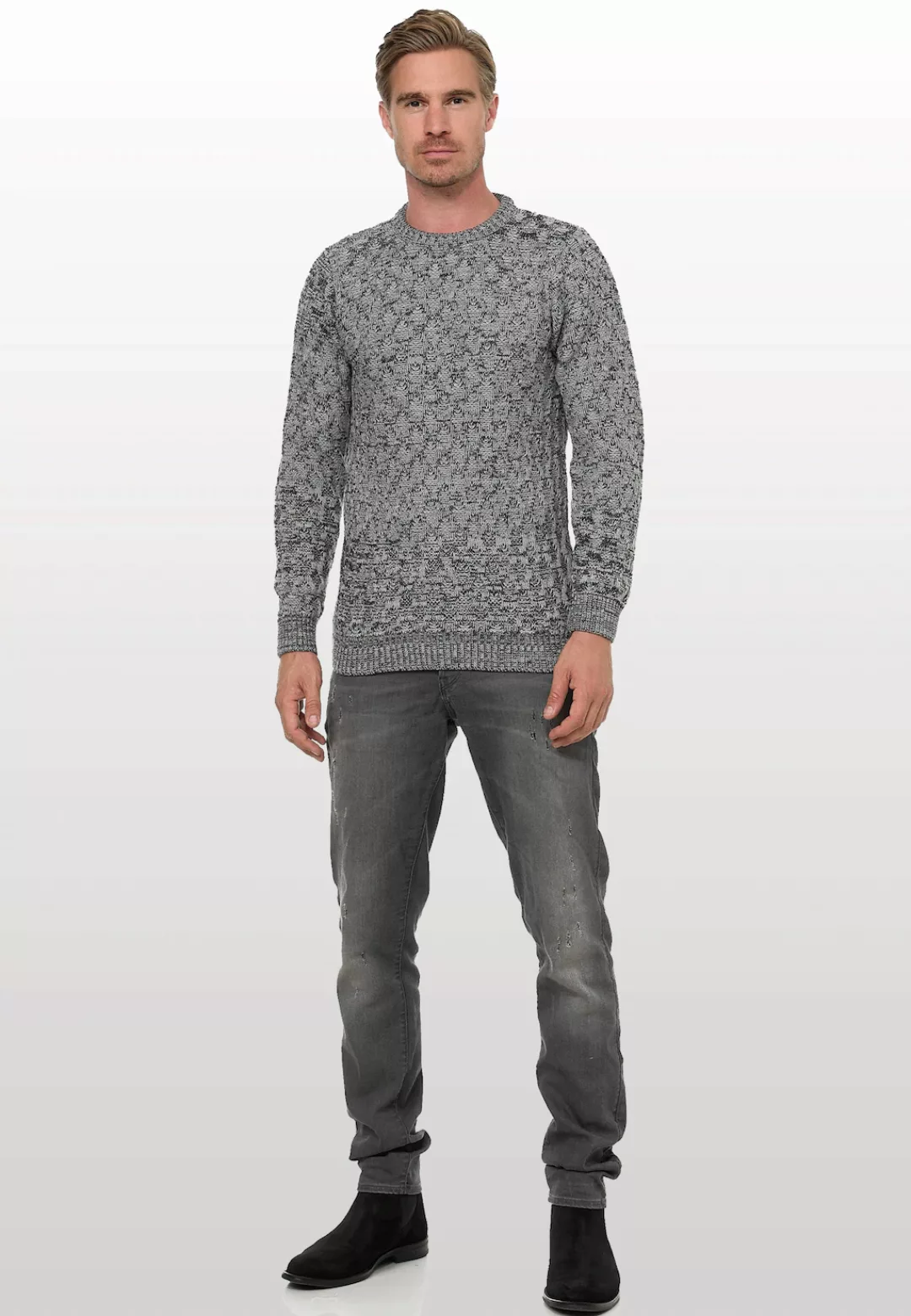 Rusty Neal Strickpullover, mit schönem Muster günstig online kaufen