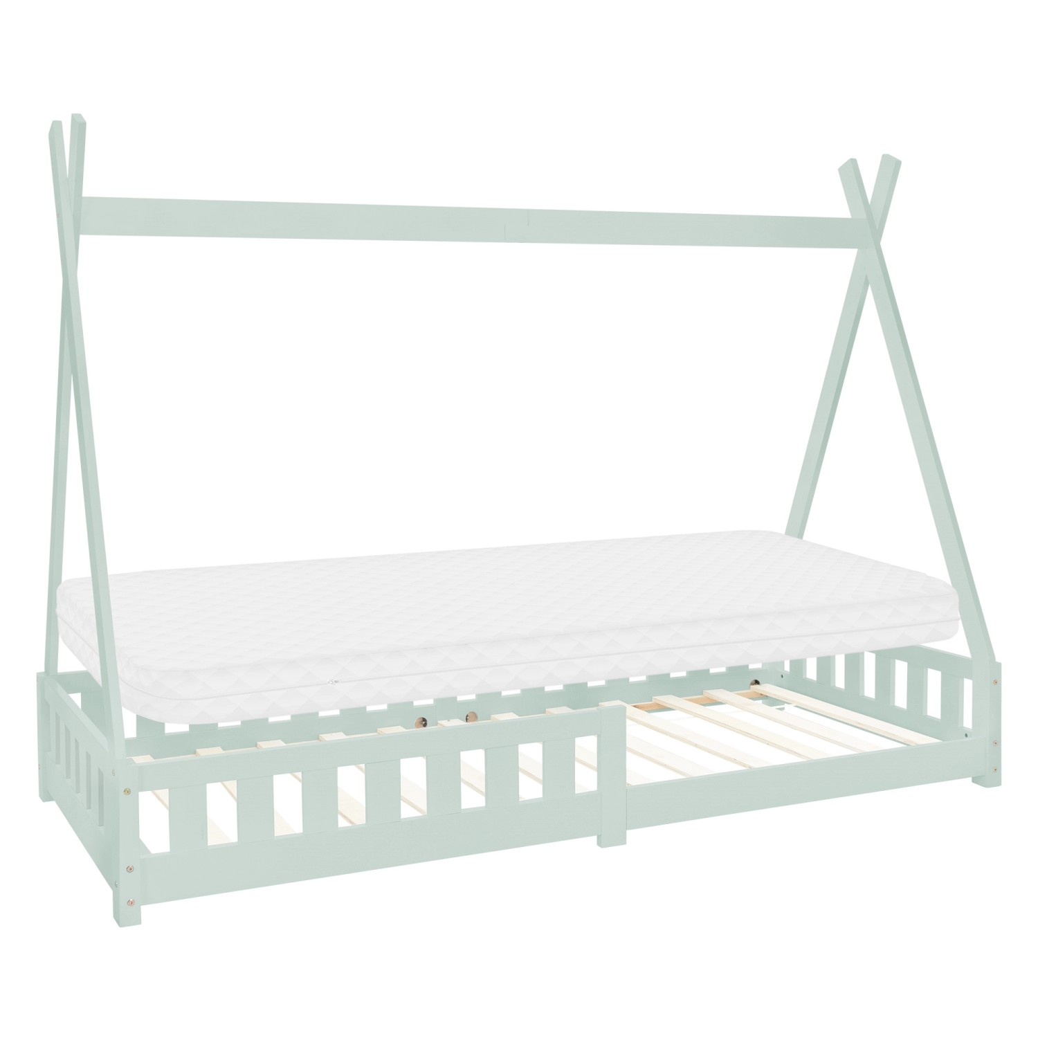 ML-DESIGN Spielbett Hausbett Tipi Zeltbett inkl. günstig online kaufen