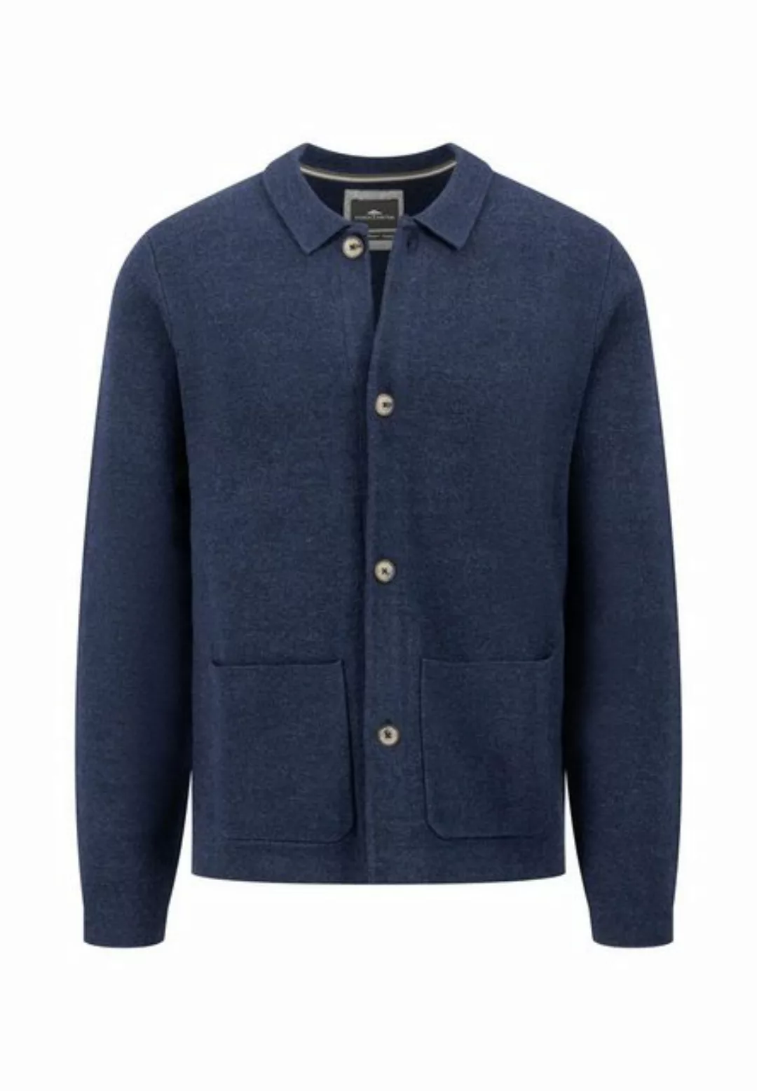 FYNCH-HATTON Strickweste Knit Blazer, Cotton Wool navy günstig online kaufen