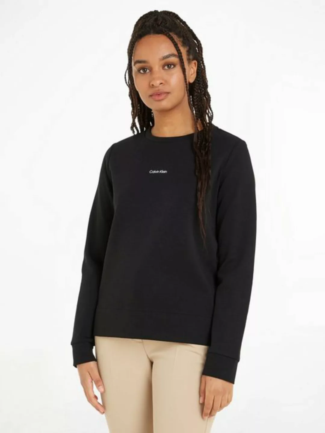 Calvin Klein Sweatshirt MICRO LOGO ESS SWEATSHIRT mit Rundhalsausschnitt günstig online kaufen
