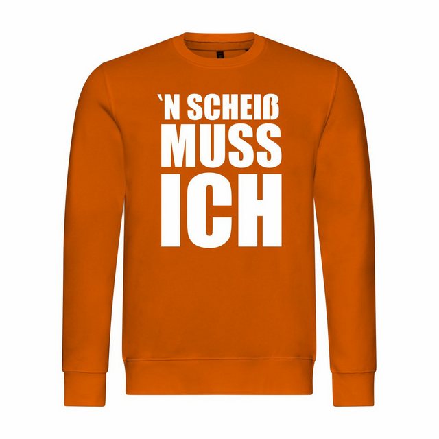 deinshirt Rundhalspullover Herren Sweatshirt N Scheiß muss ich Mit Print Mo günstig online kaufen