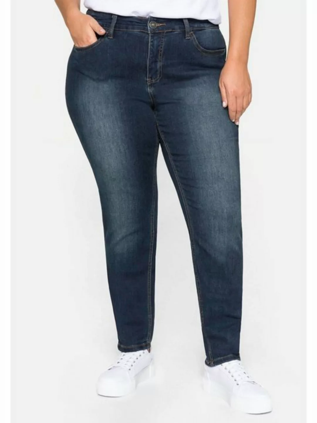 Sheego Stretch-Jeans Große Größen Super elastisches Power-Stretch-Material günstig online kaufen