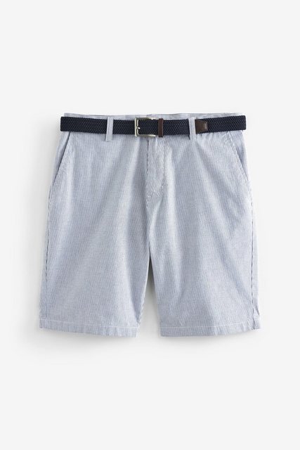 Next Chinoshorts Straight Fit Chinoshorts mit Gürtel (2-tlg) günstig online kaufen