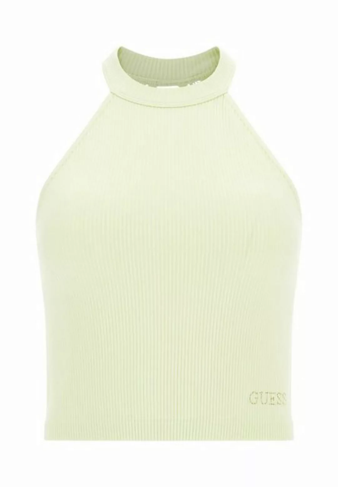 Guess Tanktop Top Unifarbenes Crop-Top Tori mit Spitzenbesatz (1-tlg) günstig online kaufen