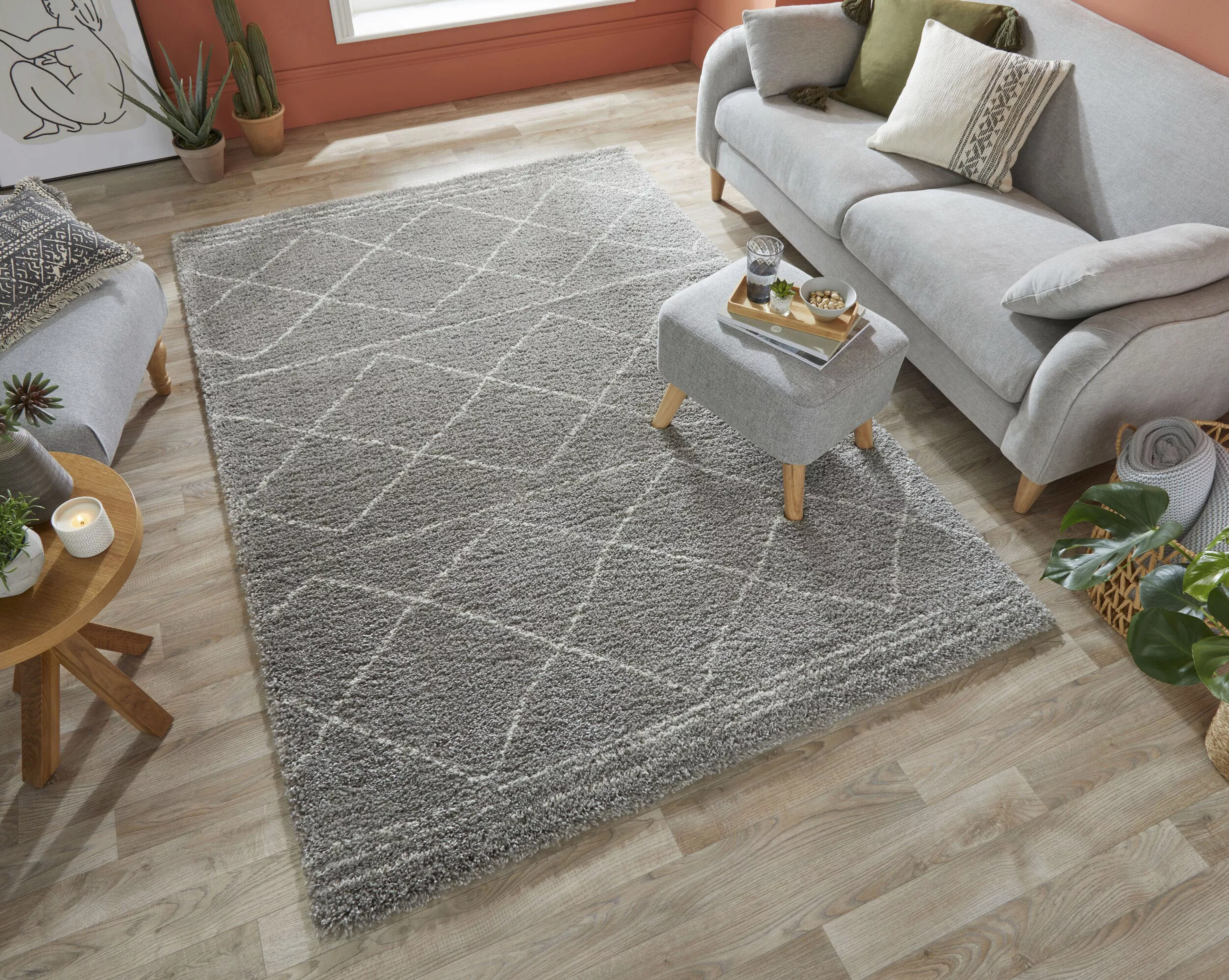 FLAIR RUGS Hochflor-Teppich »Kush Berber«, rechteckig günstig online kaufen