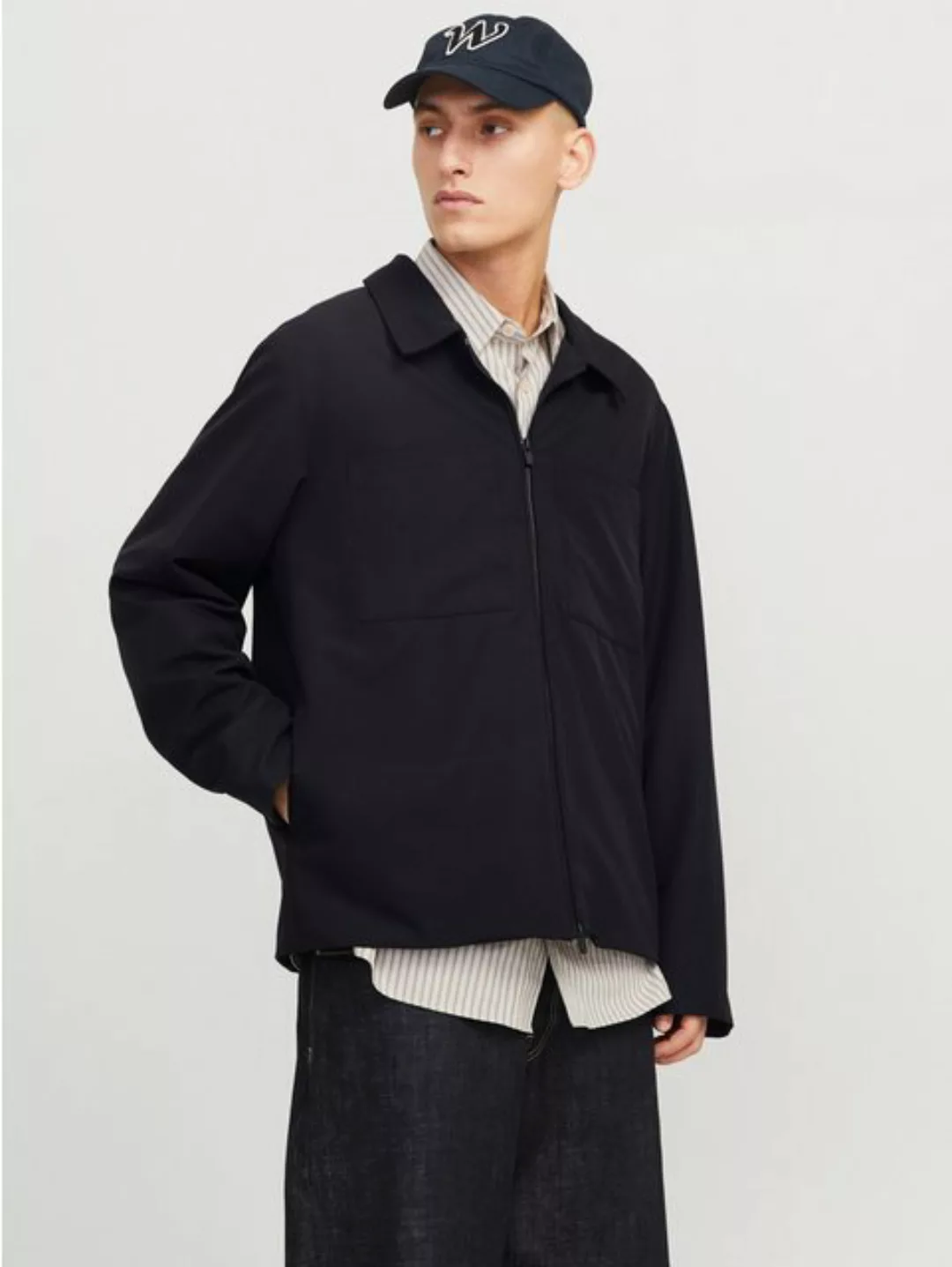 Jack & Jones Hemdjacke "JJEPERFECT SHACKET SN", ohne Kapuze, mit Brusttasch günstig online kaufen