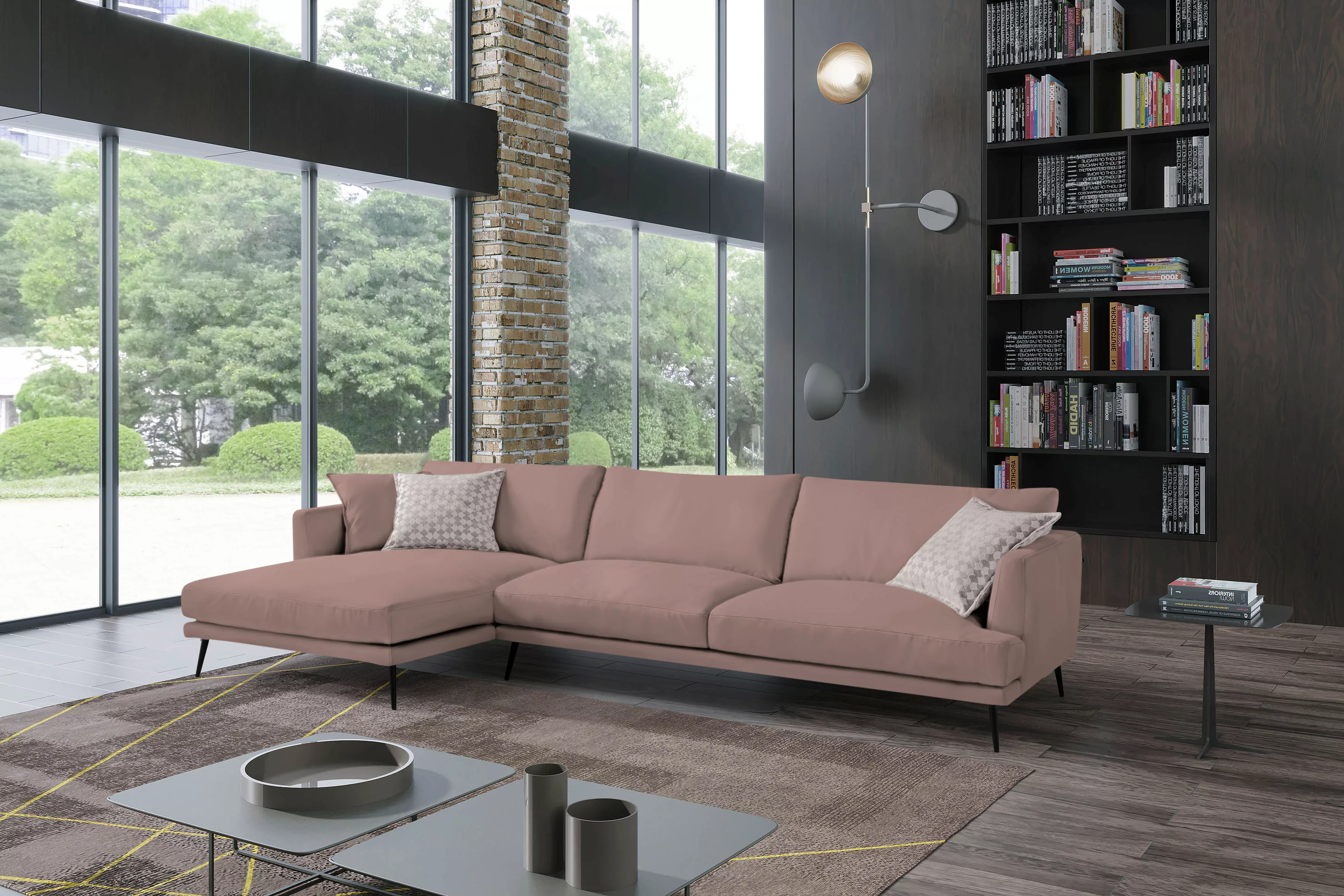 Egoitaliano Ecksofa »Sophia, Designsofa mit extrakomfortablem Sitzkomfort«, günstig online kaufen