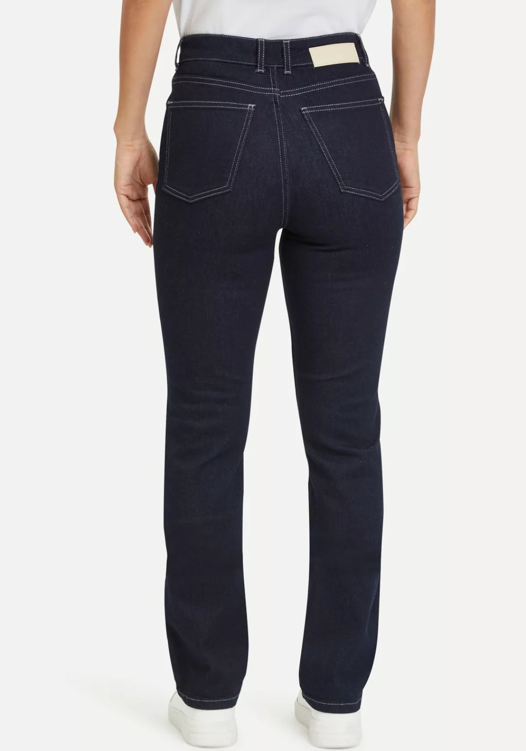 Tamaris Slim-fit-Jeans mit Logo-Badge günstig online kaufen