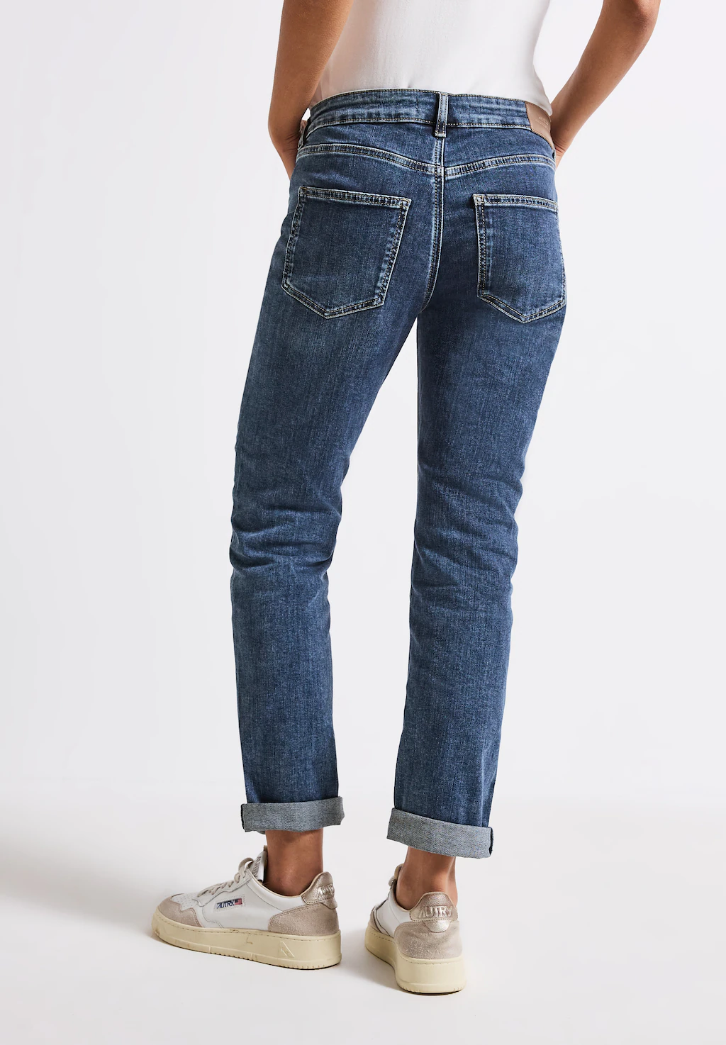 STREET ONE Loose-fit-Jeans, Middle Waist günstig online kaufen