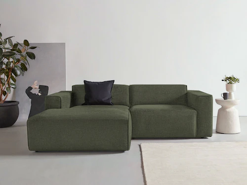 andas Ecksofa Noord, mit Kedernaht, Breite 234 cm, Cord, Struktur, Webstoff günstig online kaufen