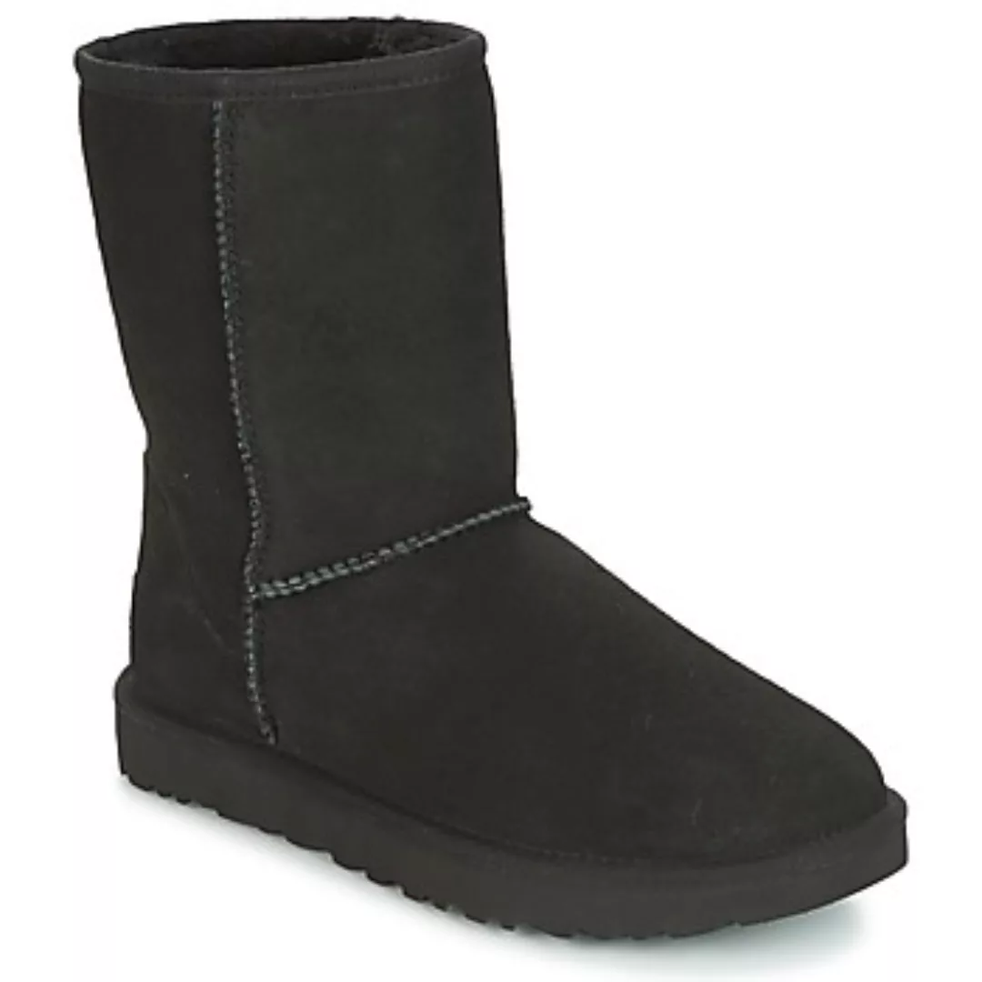 UGG – Classic Short II – Schwarze Stiefel günstig online kaufen