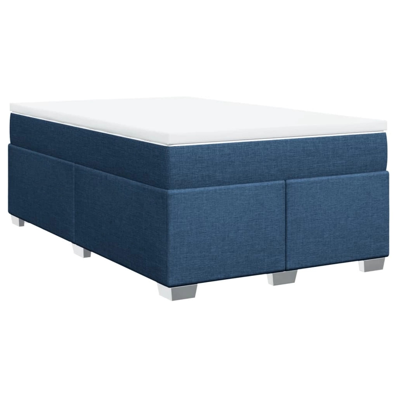 vidaXL Boxspringbett mit Matratze Blau 120x200 cm Stoff2100952 günstig online kaufen