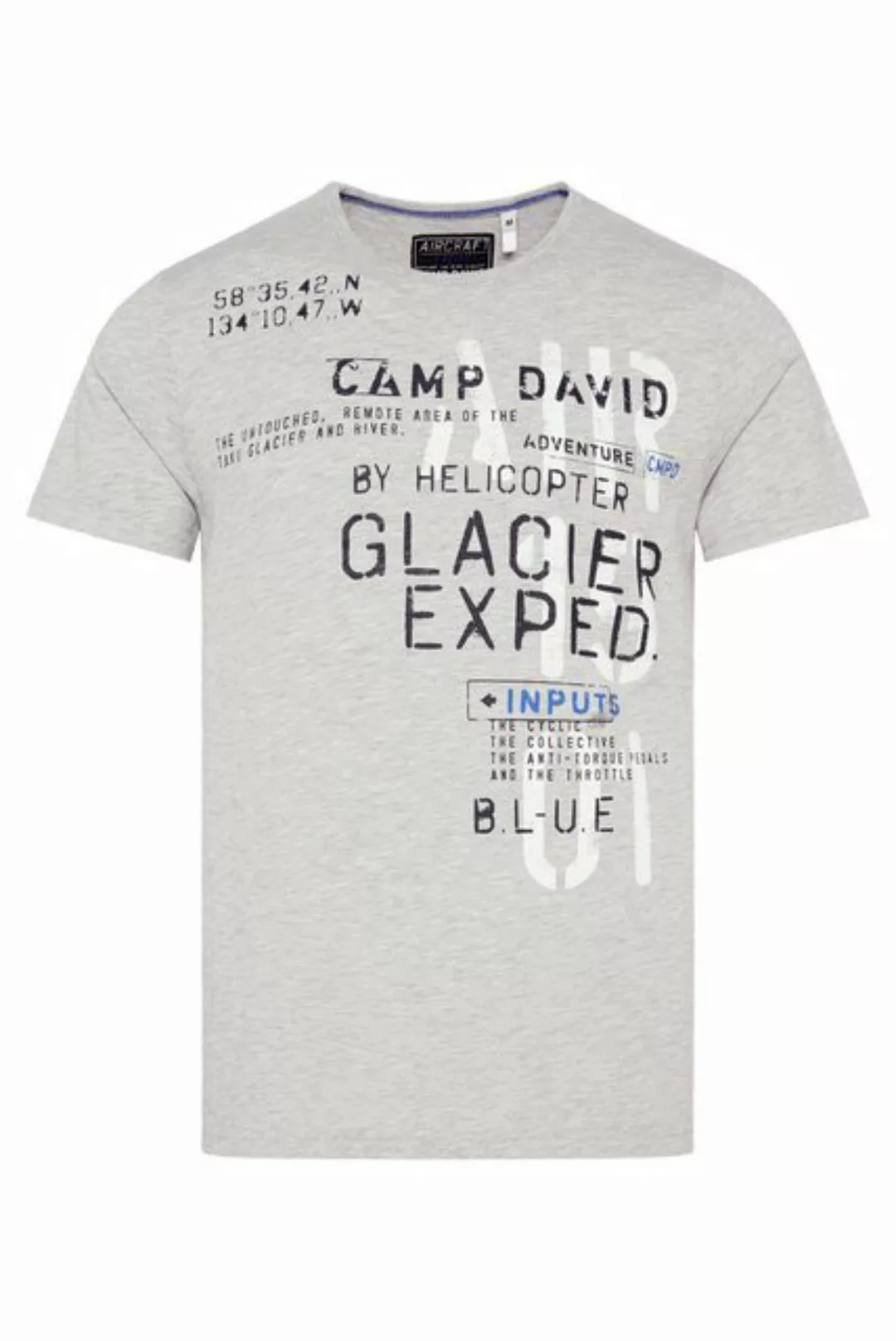 CAMP DAVID T-Shirt T-Shirt HELI FLIGHT Kurzarmshirt (1-tlg) günstig online kaufen