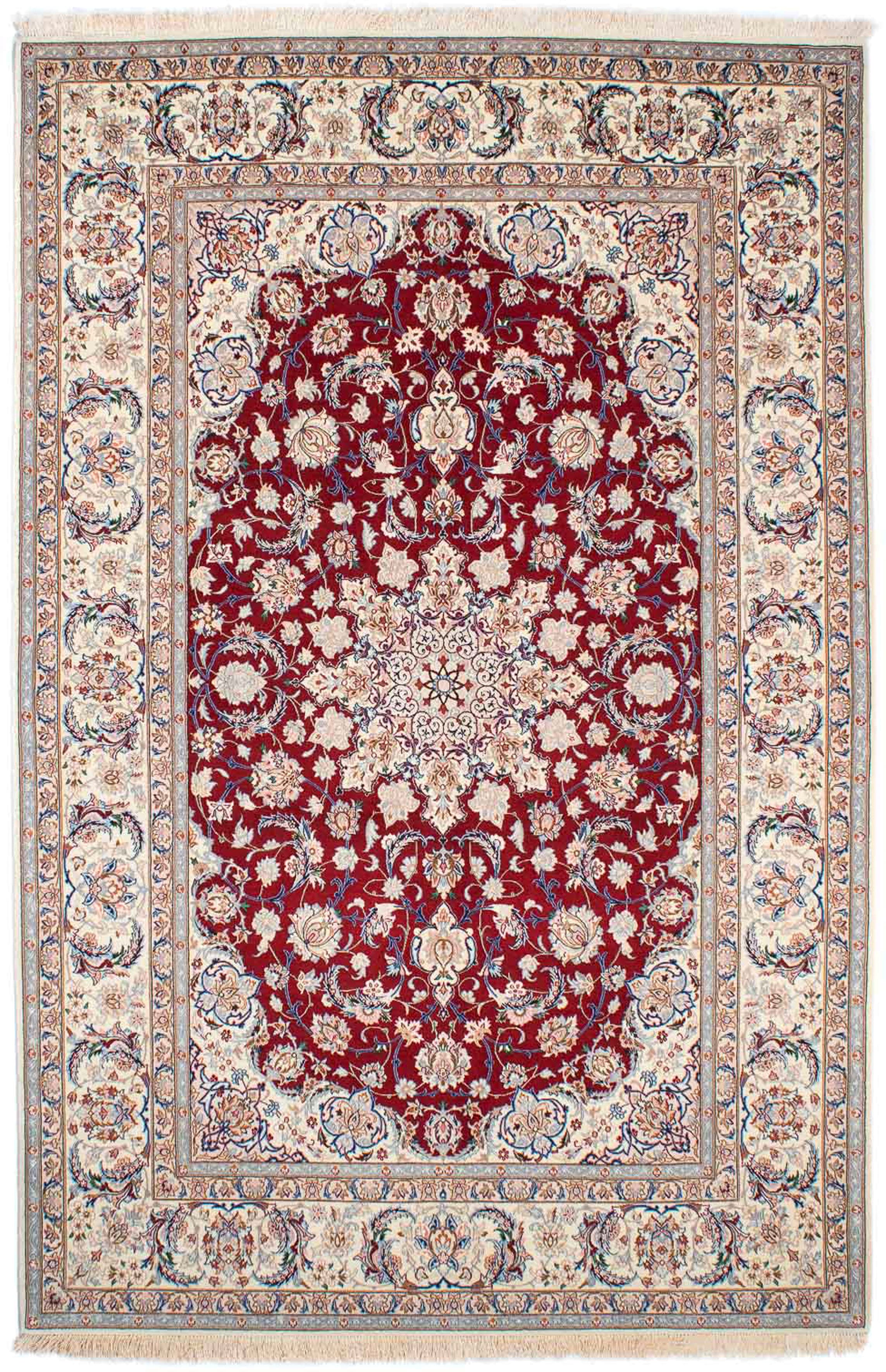morgenland Orientteppich »Perser - Isfahan - Premium - 243 x 157 cm - rot«, günstig online kaufen
