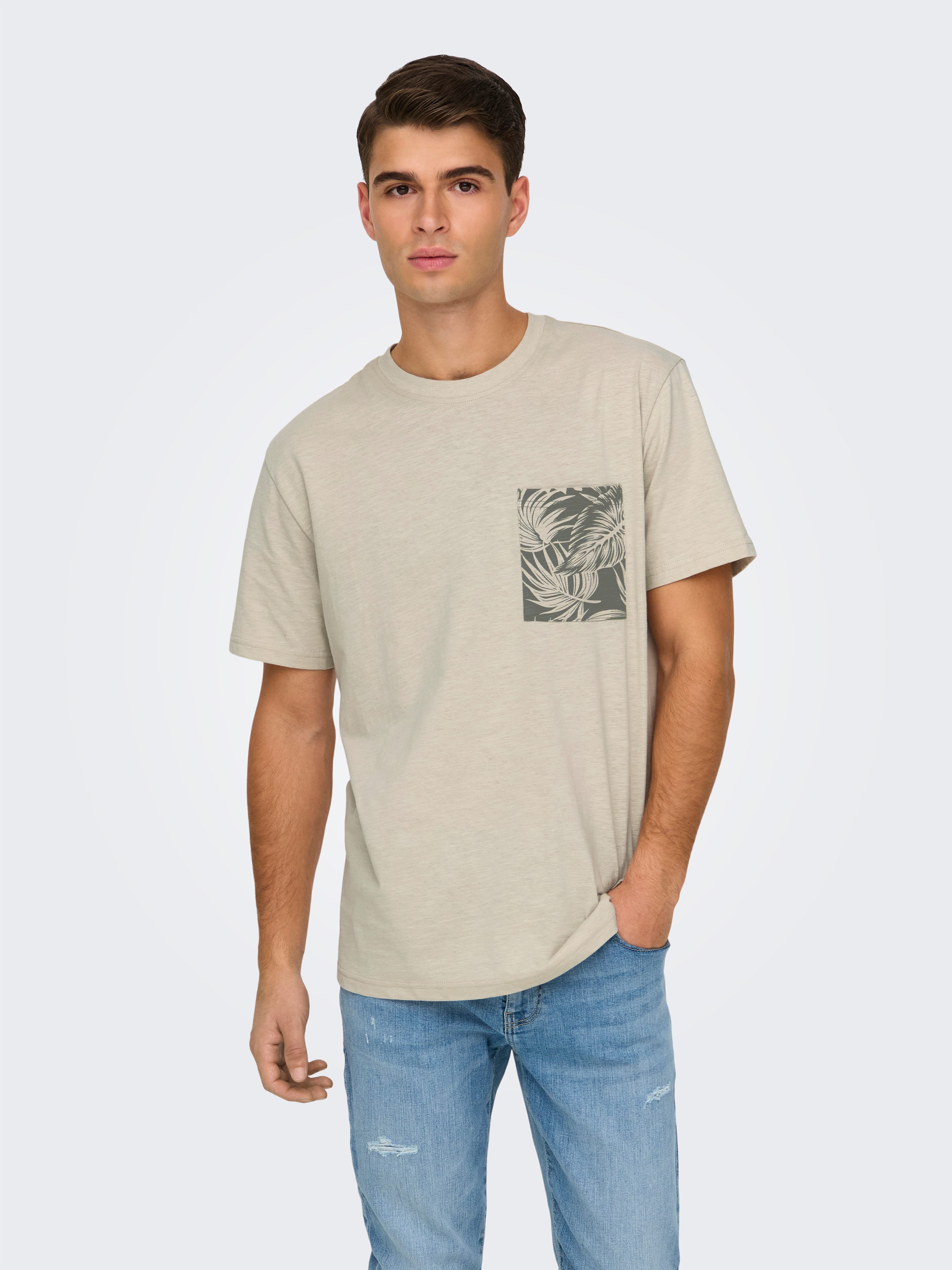 ONLY & SONS Rundhalsshirt ONSPERRY LIFE günstig online kaufen