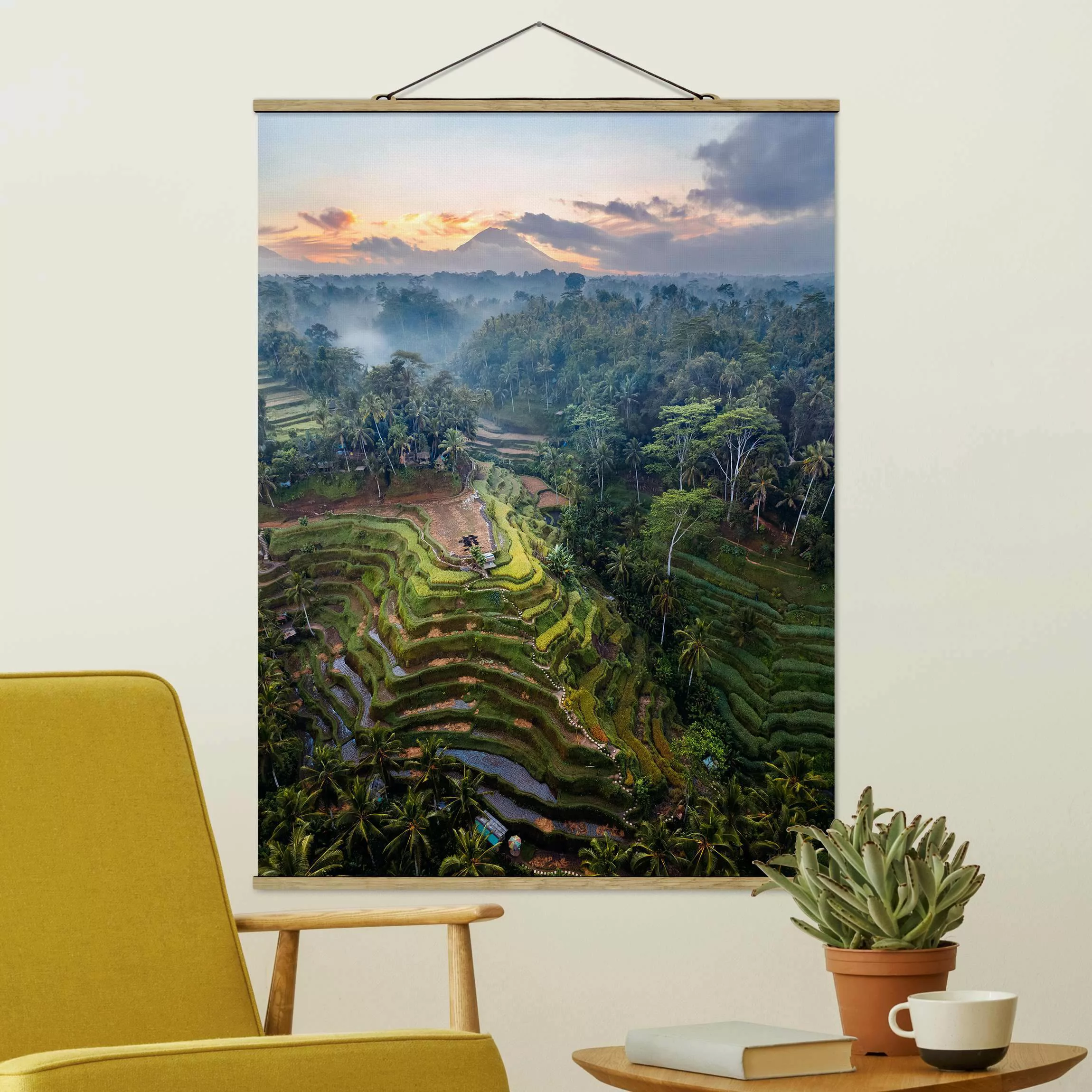 Stoffbild mit Posterleisten Landschaft in Bali günstig online kaufen