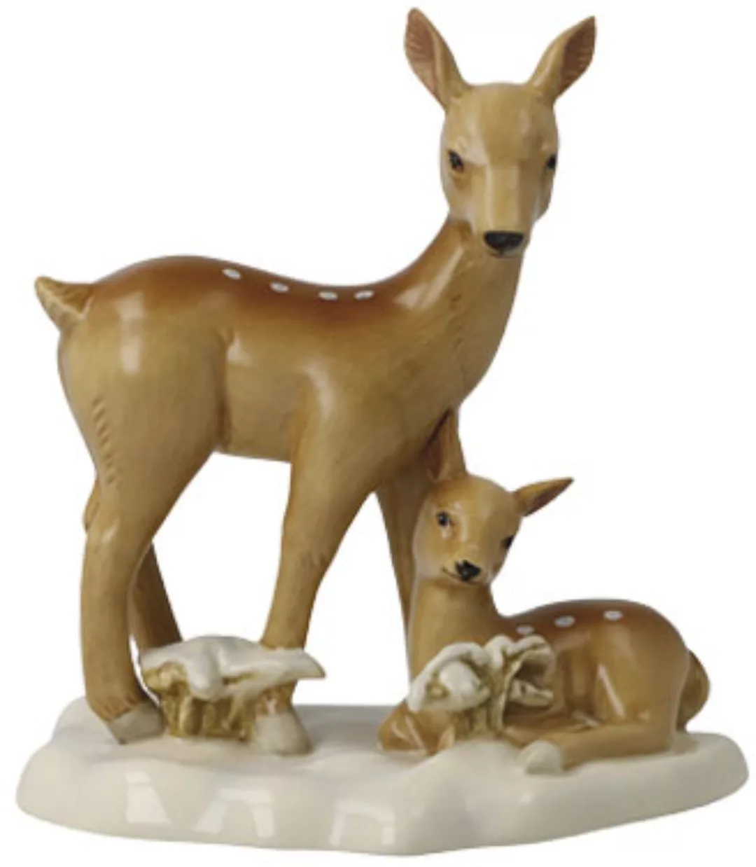 Goebel Weihnachtsfigur »Tierfigur - Rehe im Schnee, Höhe ca. 14 cm«, Sammle günstig online kaufen