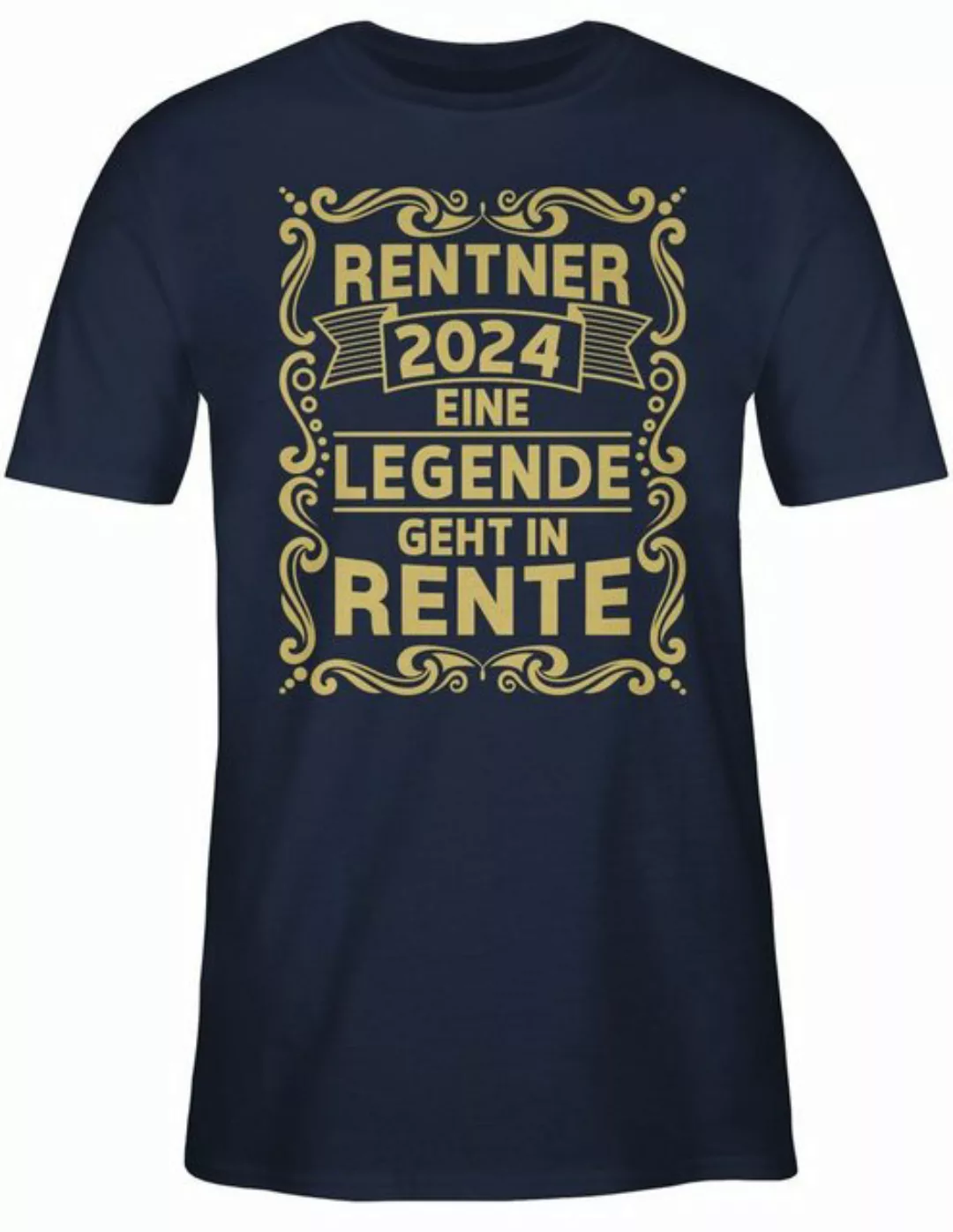 Shirtracer T-Shirt Rentner 2024 Eine Legende geht in Rente Rentner Rente günstig online kaufen