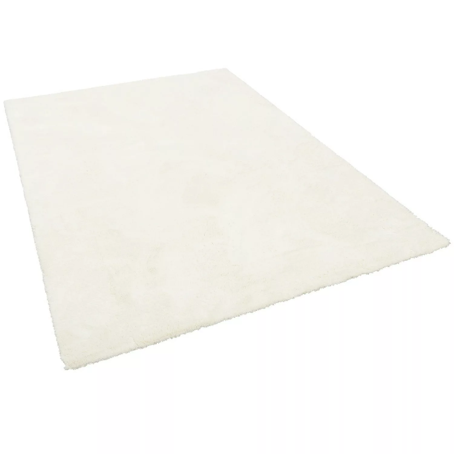 Snapstyle Luxus Hochflor Shaggy Teppich Velvet Weiss 80x400cm günstig online kaufen