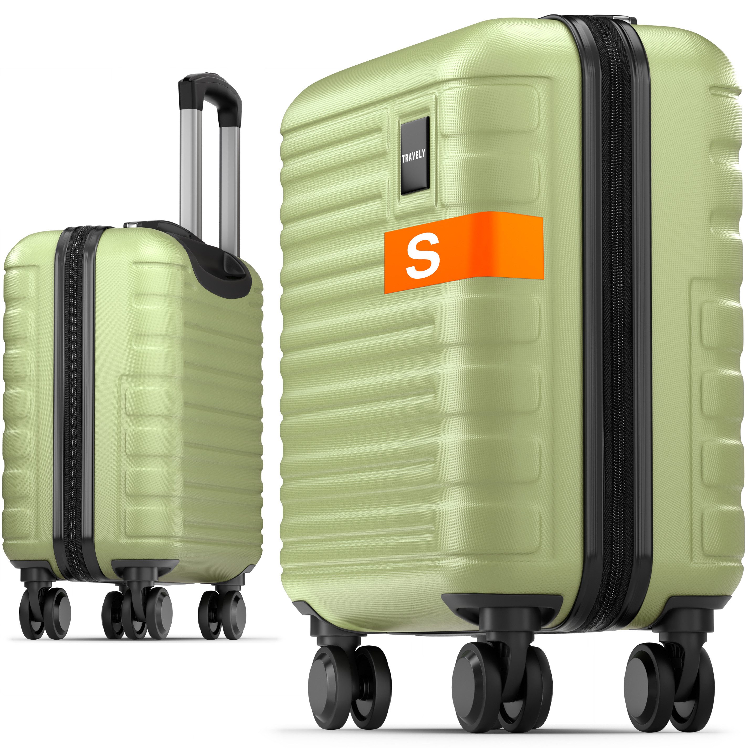 Travely Handgepäck-Trolley Polycarbonat Handgepäck Koffer 45x36x20cm günstig online kaufen