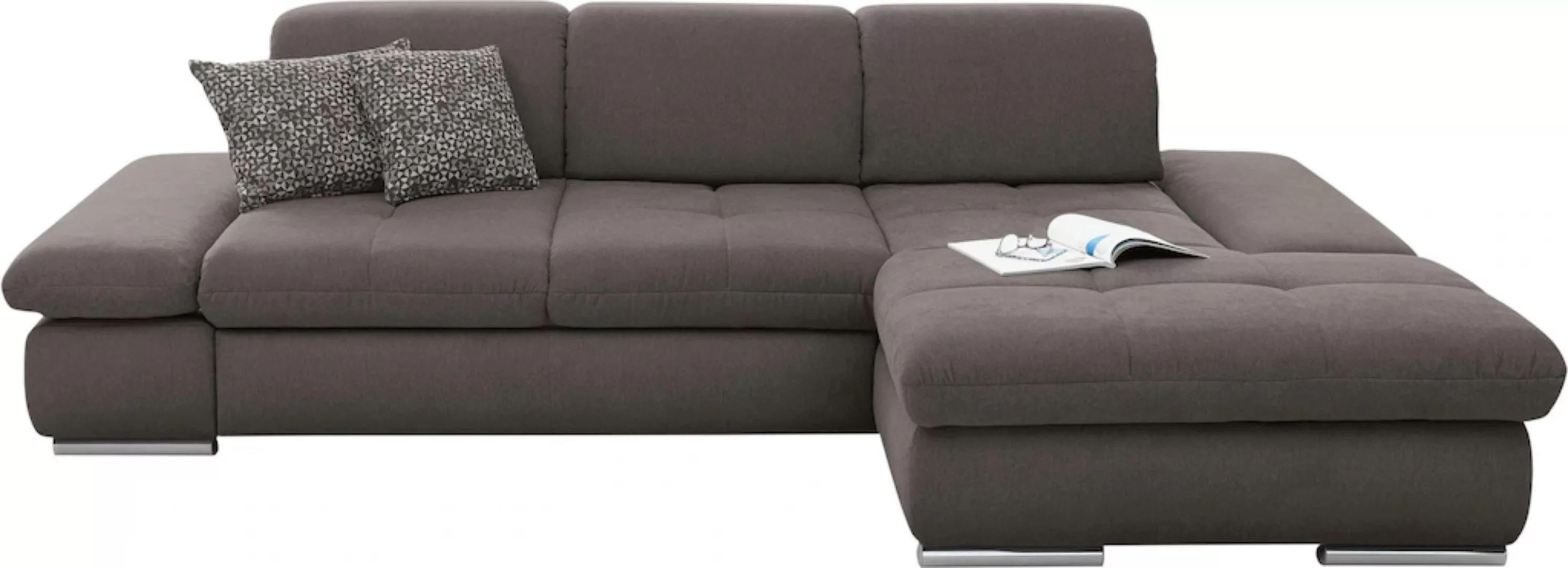 set one by Musterring Ecksofa »SO4100 V«, mit verstellbaren Kopfteilen, wah günstig online kaufen