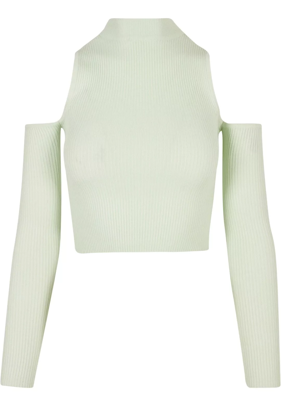 URBAN CLASSICS Rundhalspullover "Urban Classics Damen Ladies Rib Knit Cut O günstig online kaufen