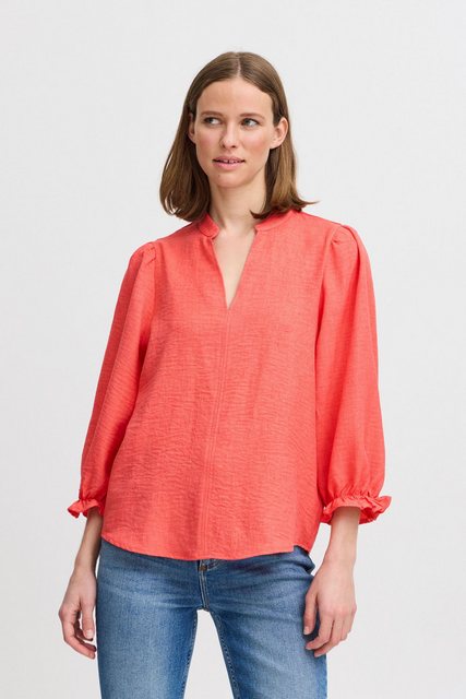 b.young Langarmbluse BYGAIYA BLOUSE - lockere Bluse mit V-Ausschnitt günstig online kaufen