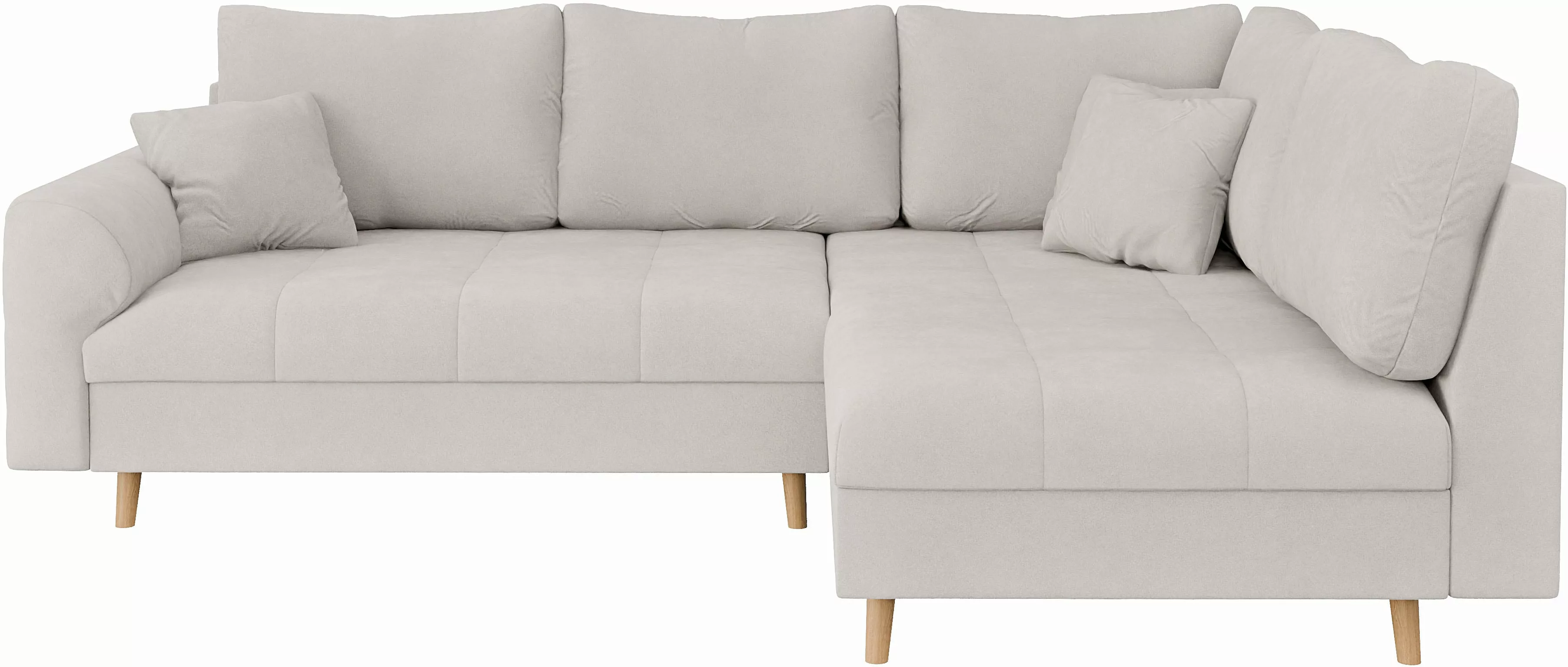 Home affaire Ecksofa »CHARRE L-Form mit Ottomane, Maße B/T/H: 231/161/81 cm günstig online kaufen