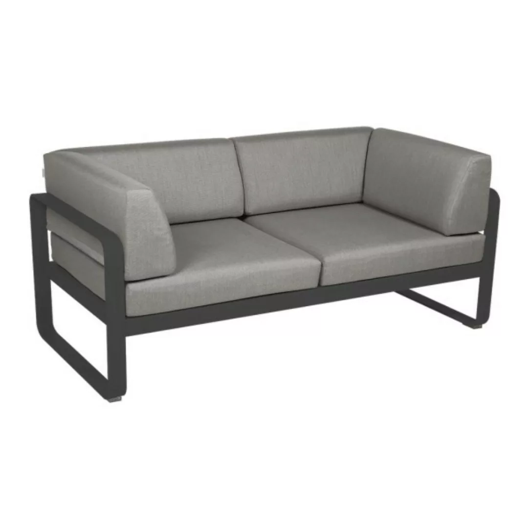 Bellevie 2-Sitzer Club Sofa 47 Anthrazit B8 Taupegrau günstig online kaufen