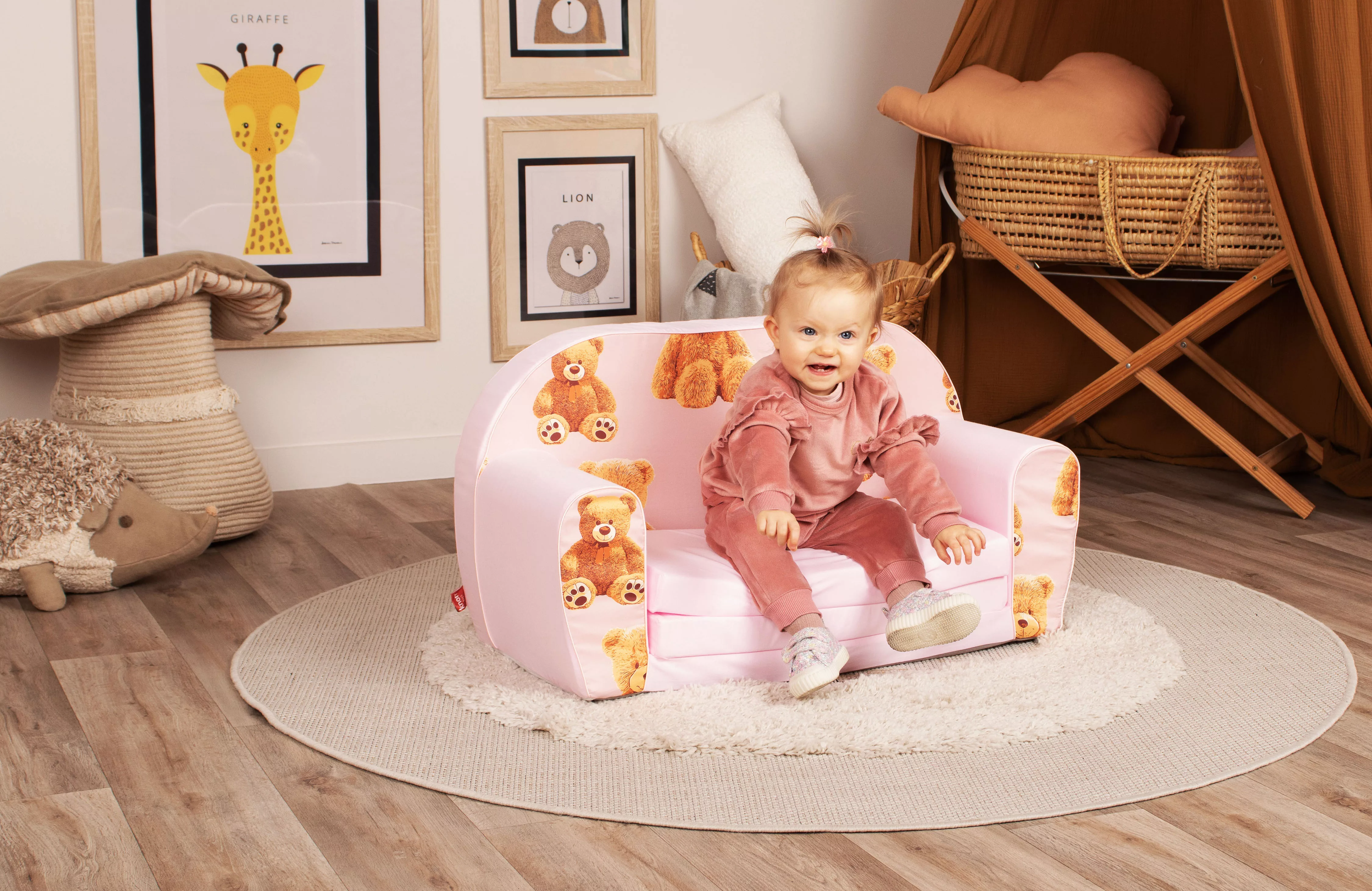 Knorrtoys® Sofa »Teddy pink«, für Kinder; Made in Europe günstig online kaufen