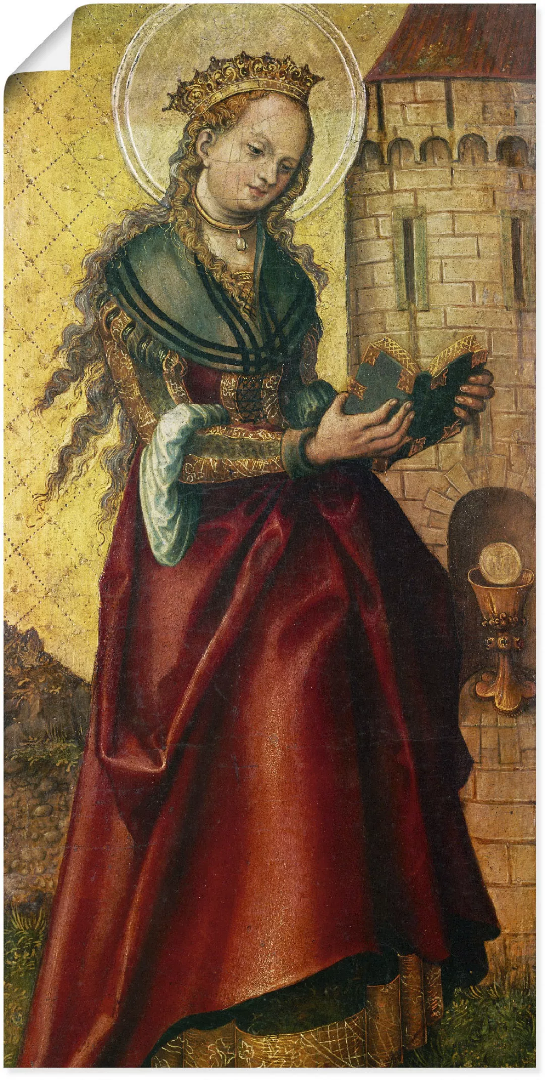 Artland Wandbild »Die heilige Barbara.«, Frau, (1 St.) günstig online kaufen
