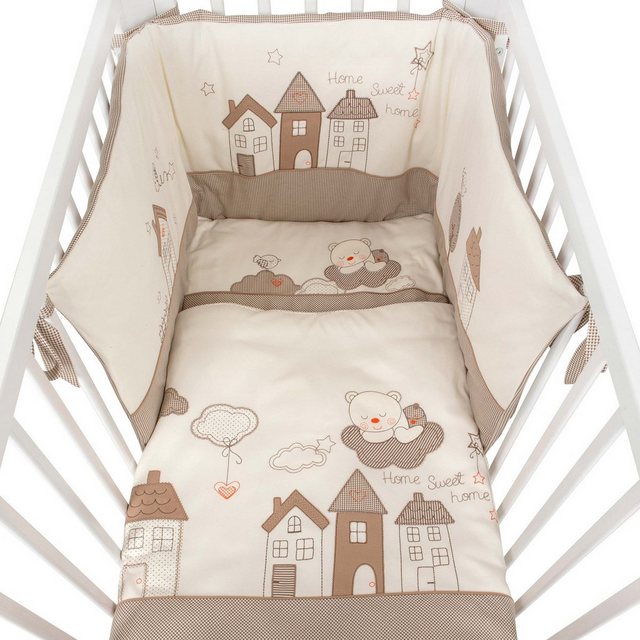 Babyhafen Kinderbett ADAM Massivholz 60x120 Umbaubar, Bio Home-Sweet Beige, günstig online kaufen