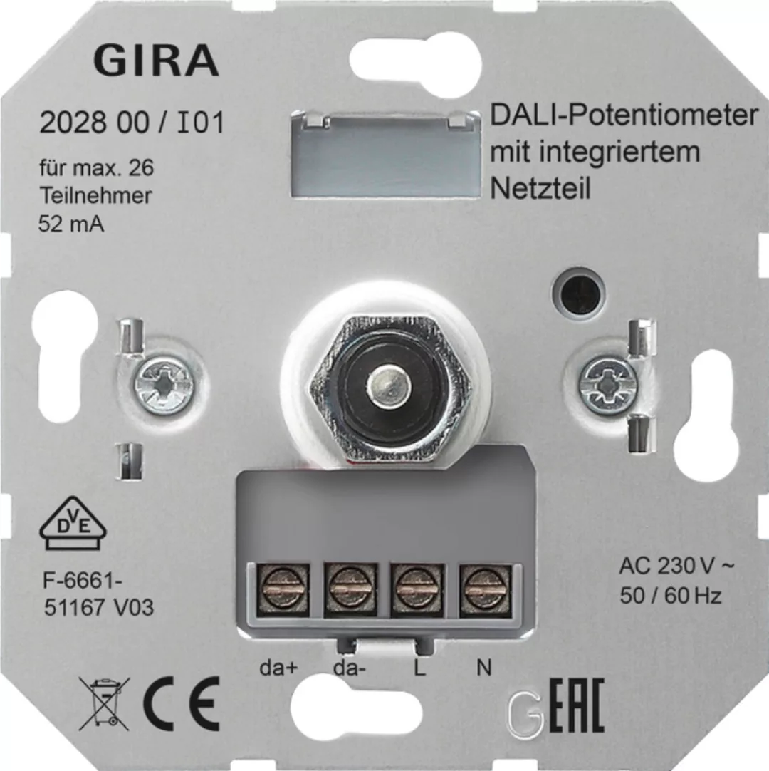 Gira DALI-Potentiometer Netzteil Einsatz 202800 günstig online kaufen