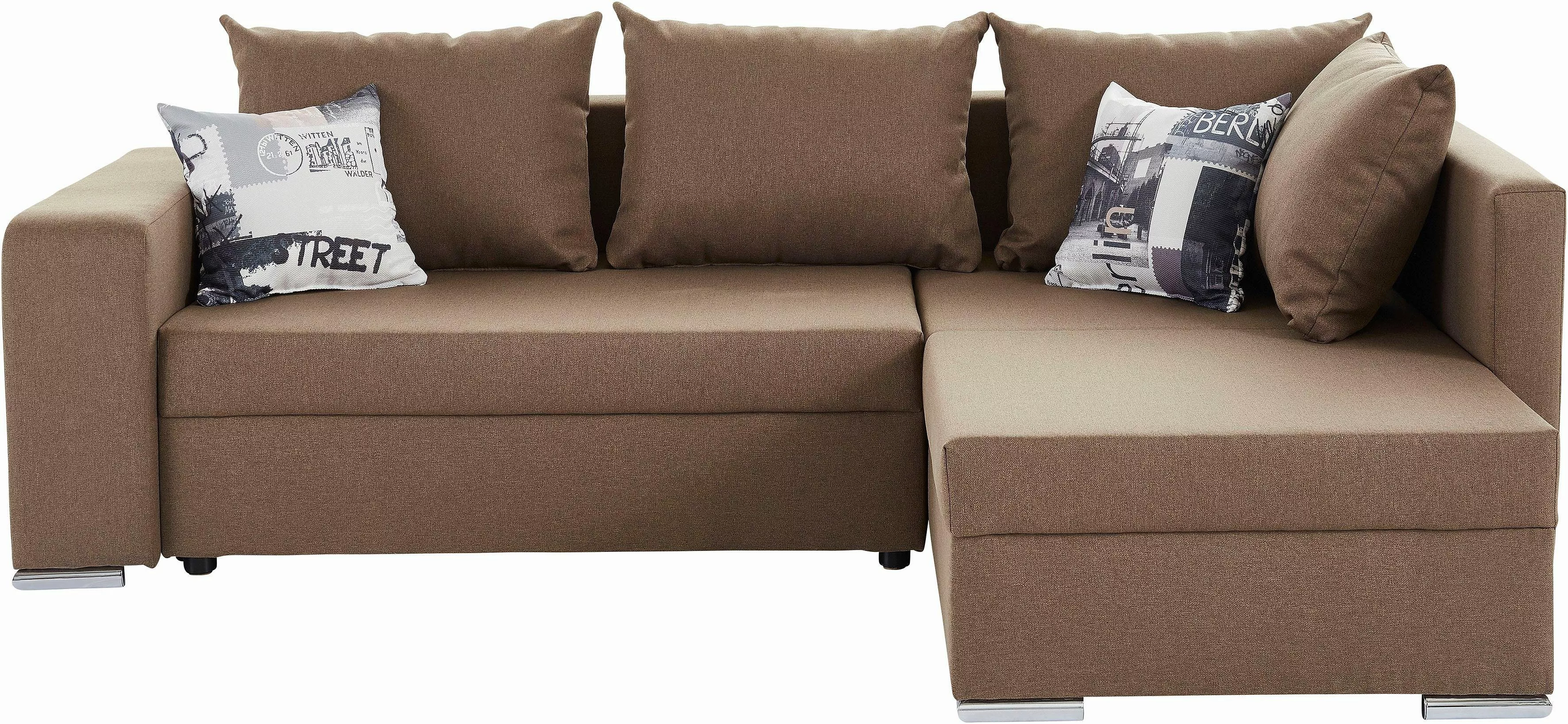 COLLECTION AB Ecksofa "John L-Form", mit Bettfunktion, Bettkasten und integ günstig online kaufen