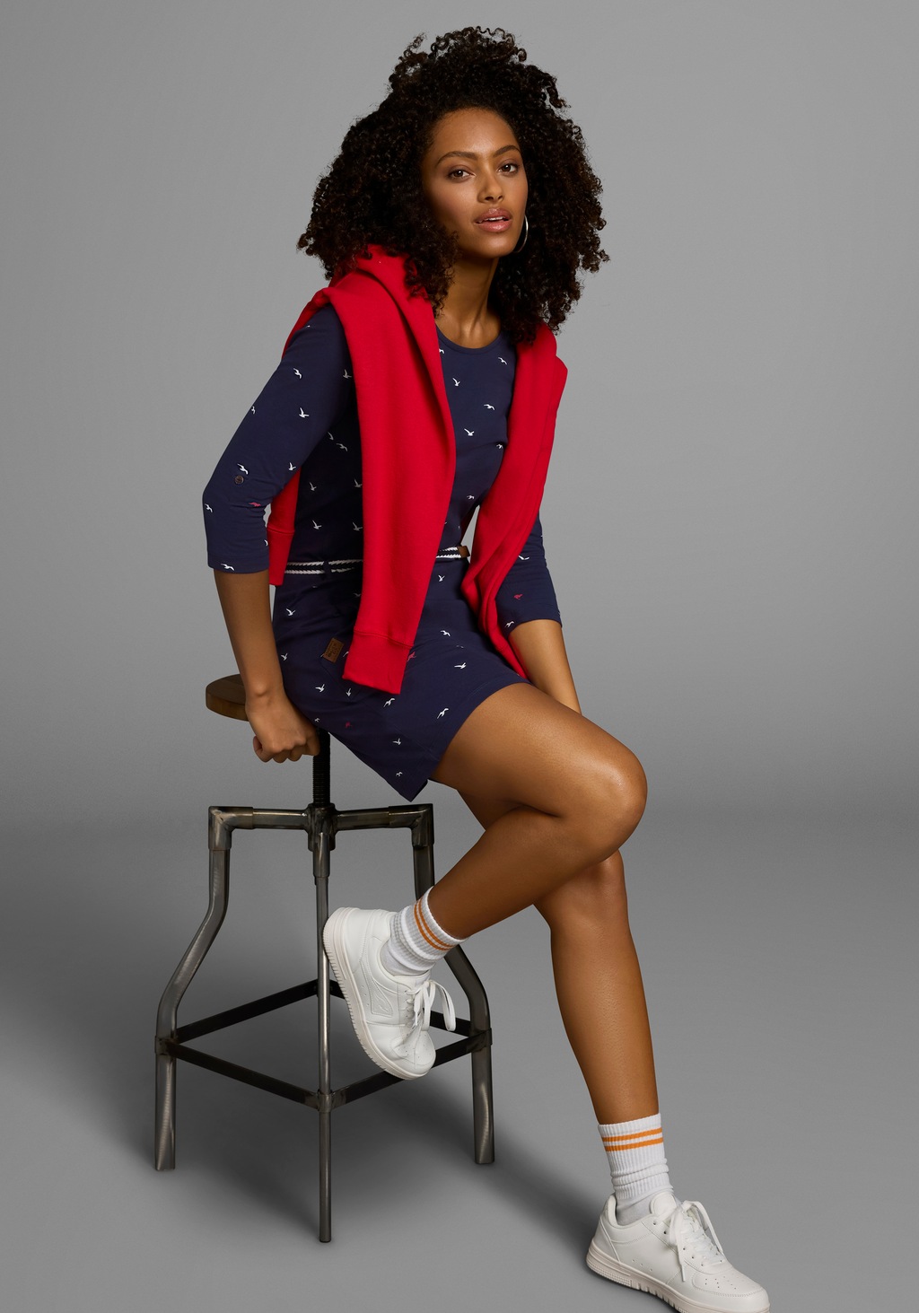 KangaROOS Jerseykleid, (Set, mit abnehmbarem Gürtel), figurbetonte Passform günstig online kaufen