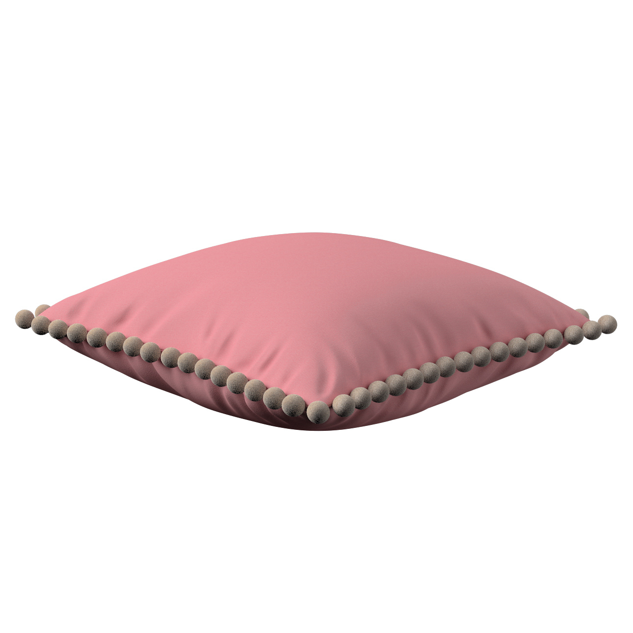 Kissenhülle Wera mit Bommeln, rosa, 45 x 45 cm, Loneta (133-62) günstig online kaufen