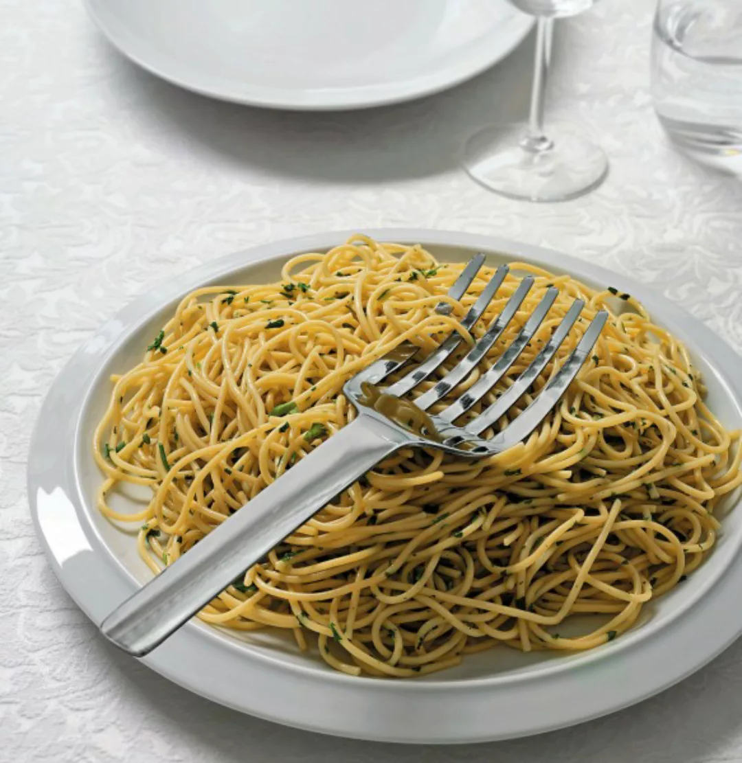 Alessi - Tibidabo Spaghettigabel - edelstahl/glänzend poliert/LxB 26x7cm günstig online kaufen
