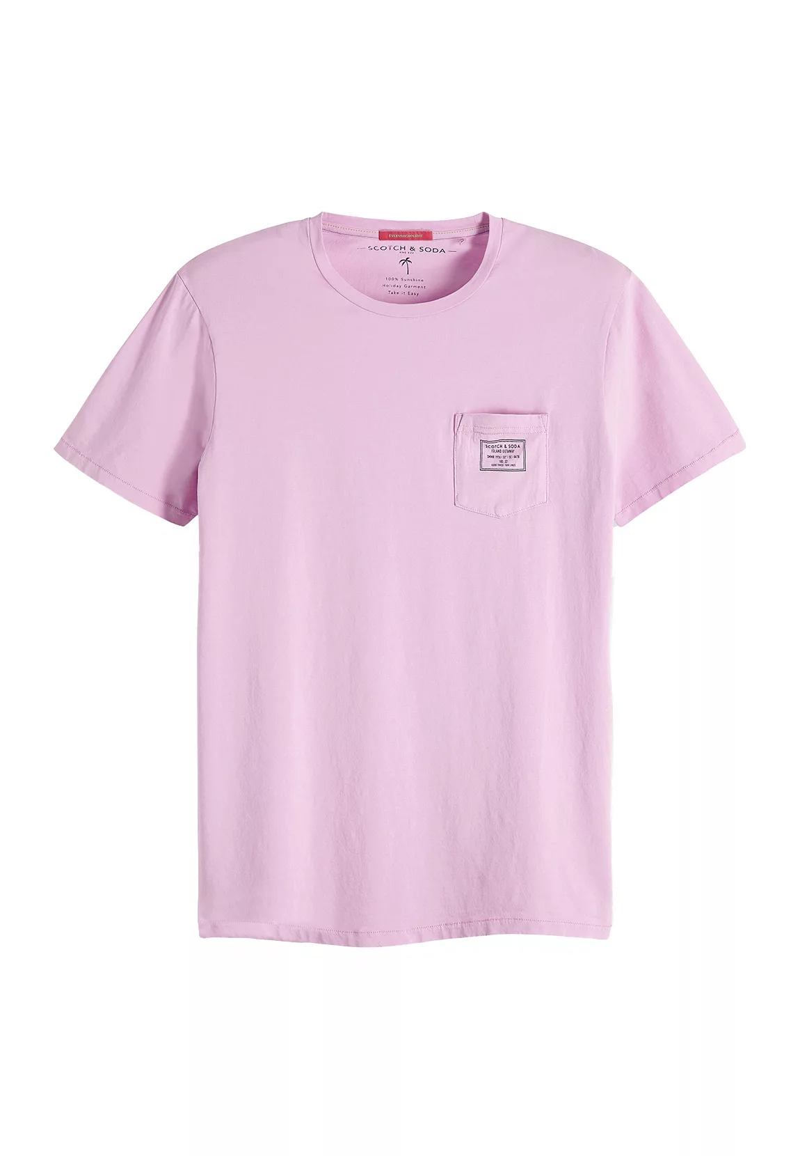 Scotch & Soda T-Shirt Men GARMENT-DYED CREWNECK TEE 149000 Lila 0504 Purple günstig online kaufen