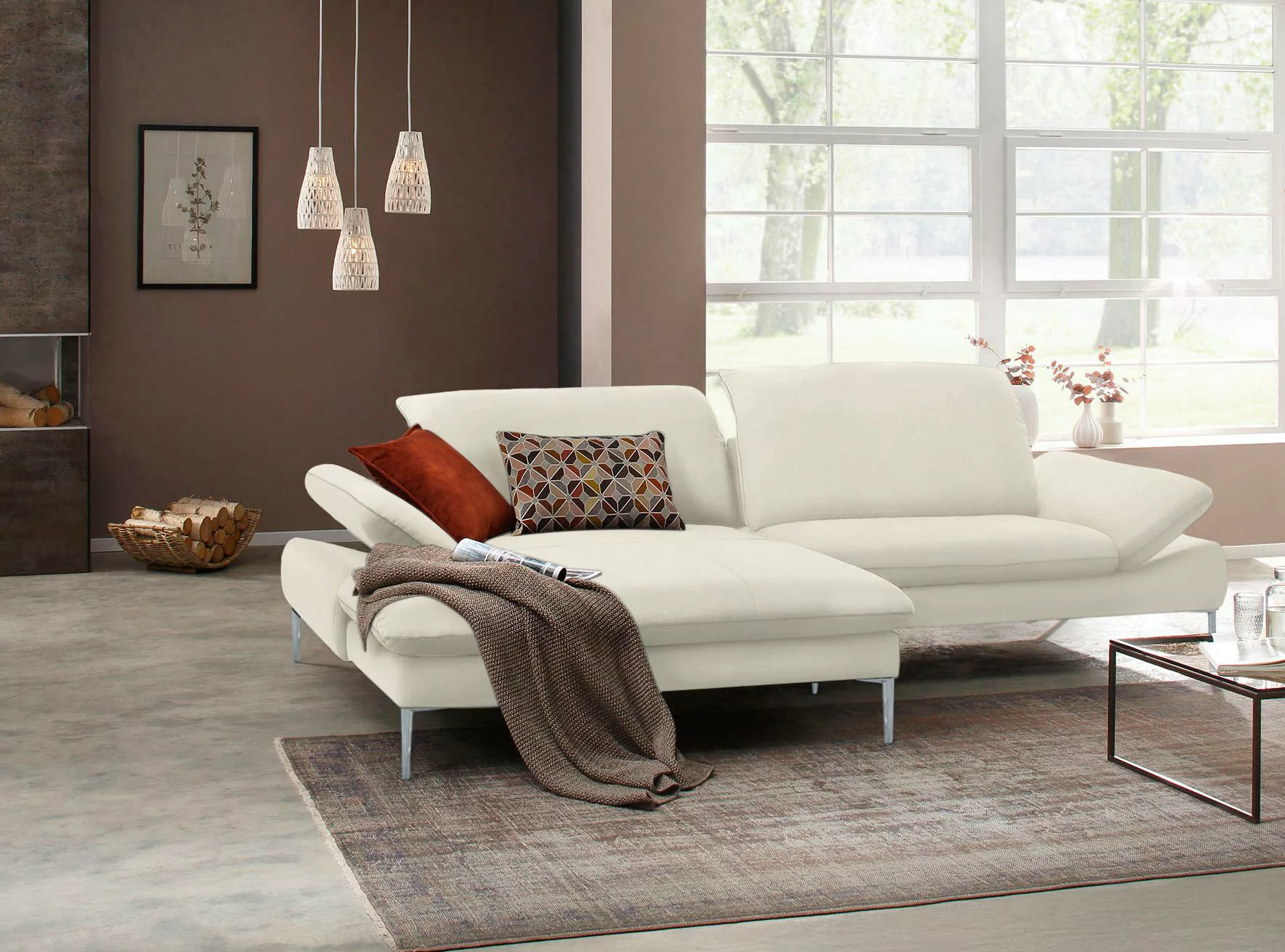 W.SCHILLIG Ecksofa enjoy&MORE, mit Sitztiefenverstellung, Füße silber matt, günstig online kaufen