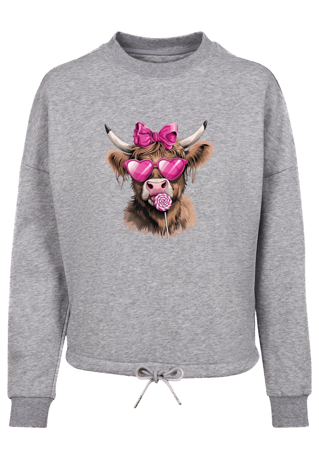 F4NT4STIC Sweatshirt "Highland Cow Valentinstag Sonnenbrille", Premium Qual günstig online kaufen