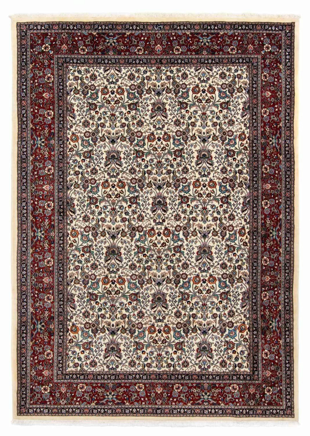 morgenland Wollteppich »Moud Blumenmuster Beige 284 x 198 cm«, rechteckig, günstig online kaufen