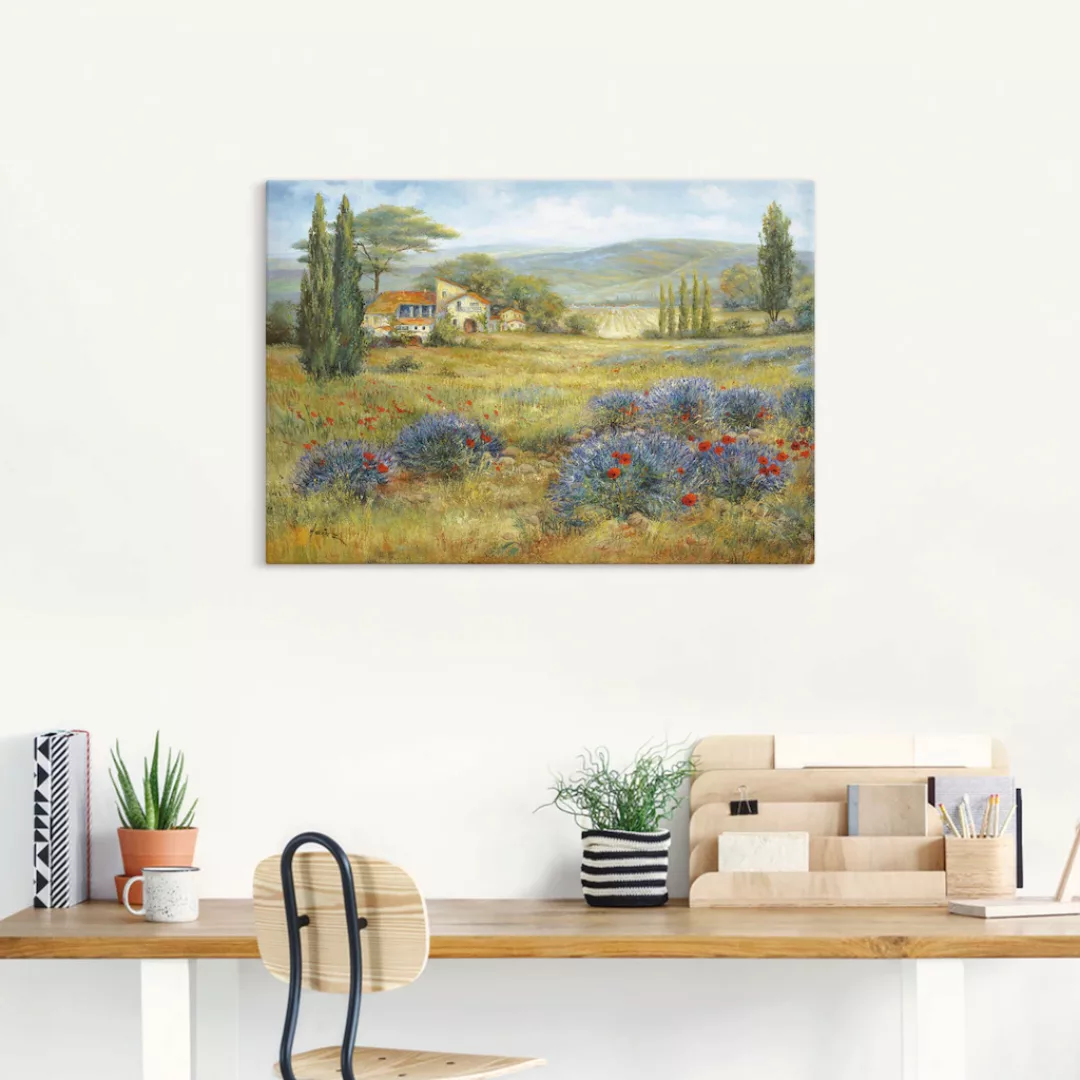 Artland Leinwandbild "Provence Lavendelwiese", Bilder von Europa, (1 St.), günstig online kaufen