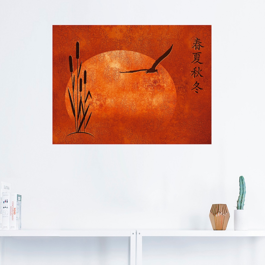Artland Wandbild »Asiatische Jahreszeiten«, Zen, (1 St.), als Poster, Wanda günstig online kaufen