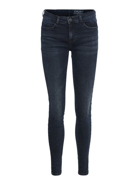 Noisy May Damen Jeans NMKIMMY NW ANK DART JEANS DB Slim Fit Blau - Dark Blu günstig online kaufen
