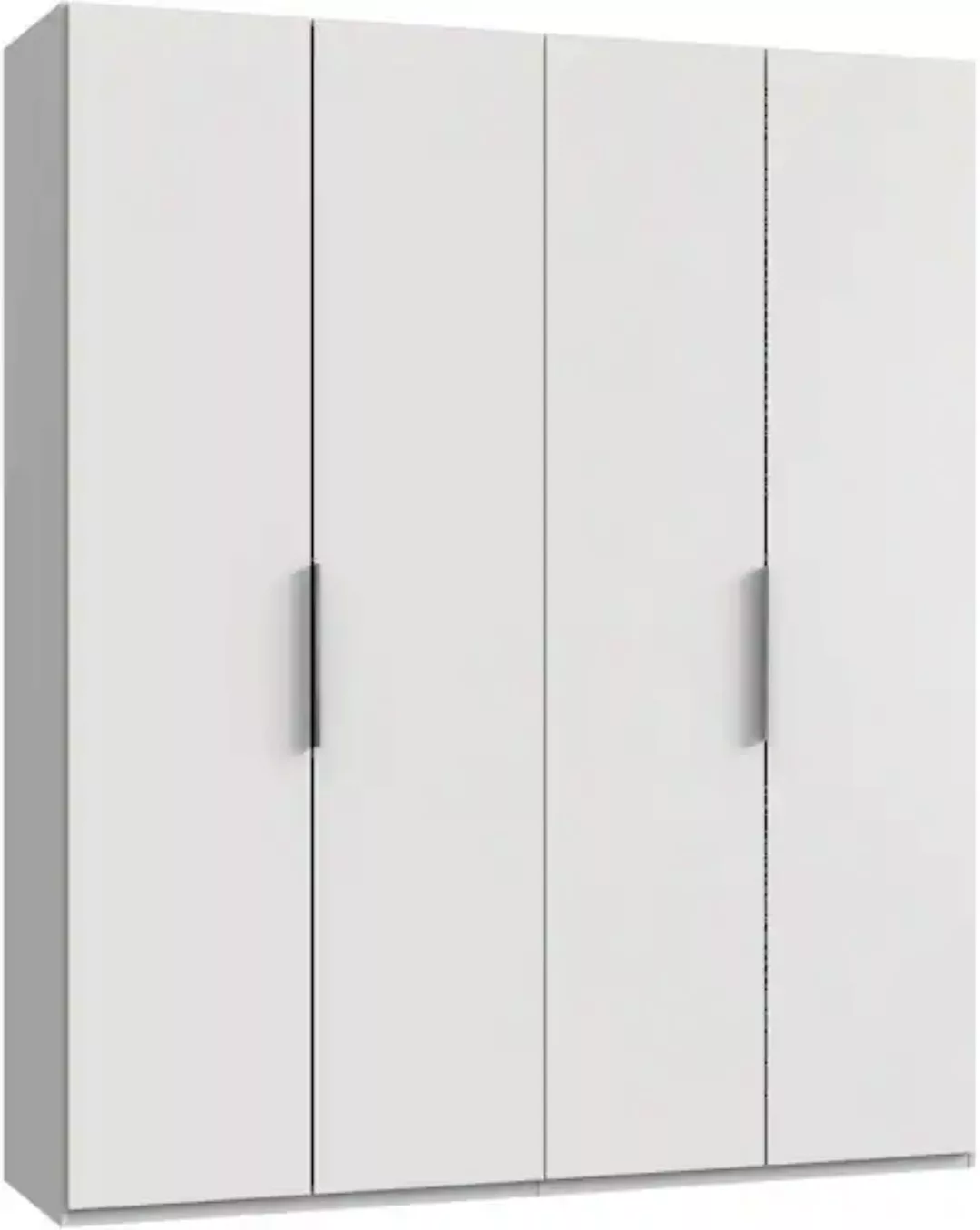 Kleiderschrank 150 cm breit mit Spiegel LEVEL36 A Weiß günstig online kaufen