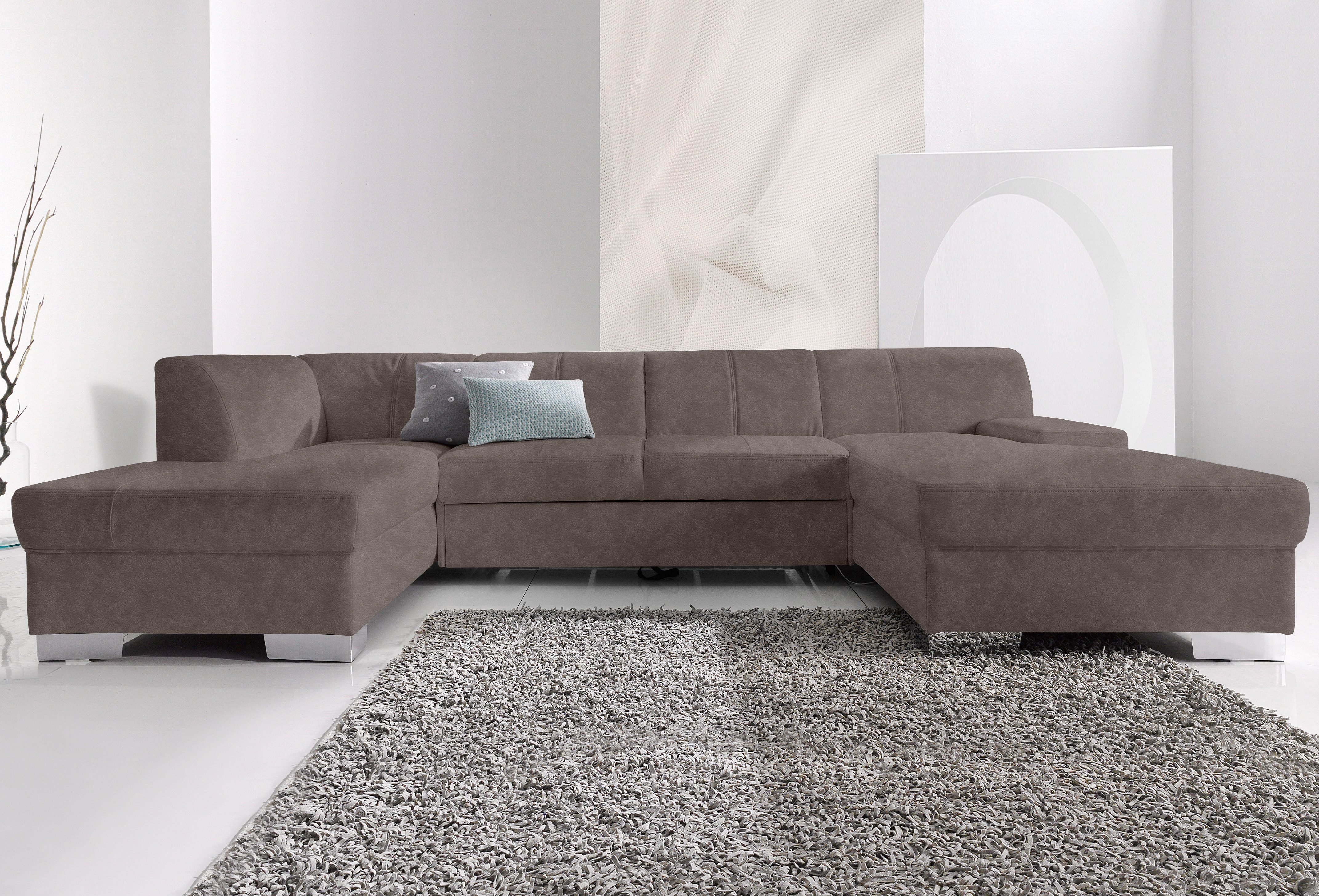 DOMO collection Wohnlandschaft "Star, zeitlose Formensprache, elegante Opti günstig online kaufen