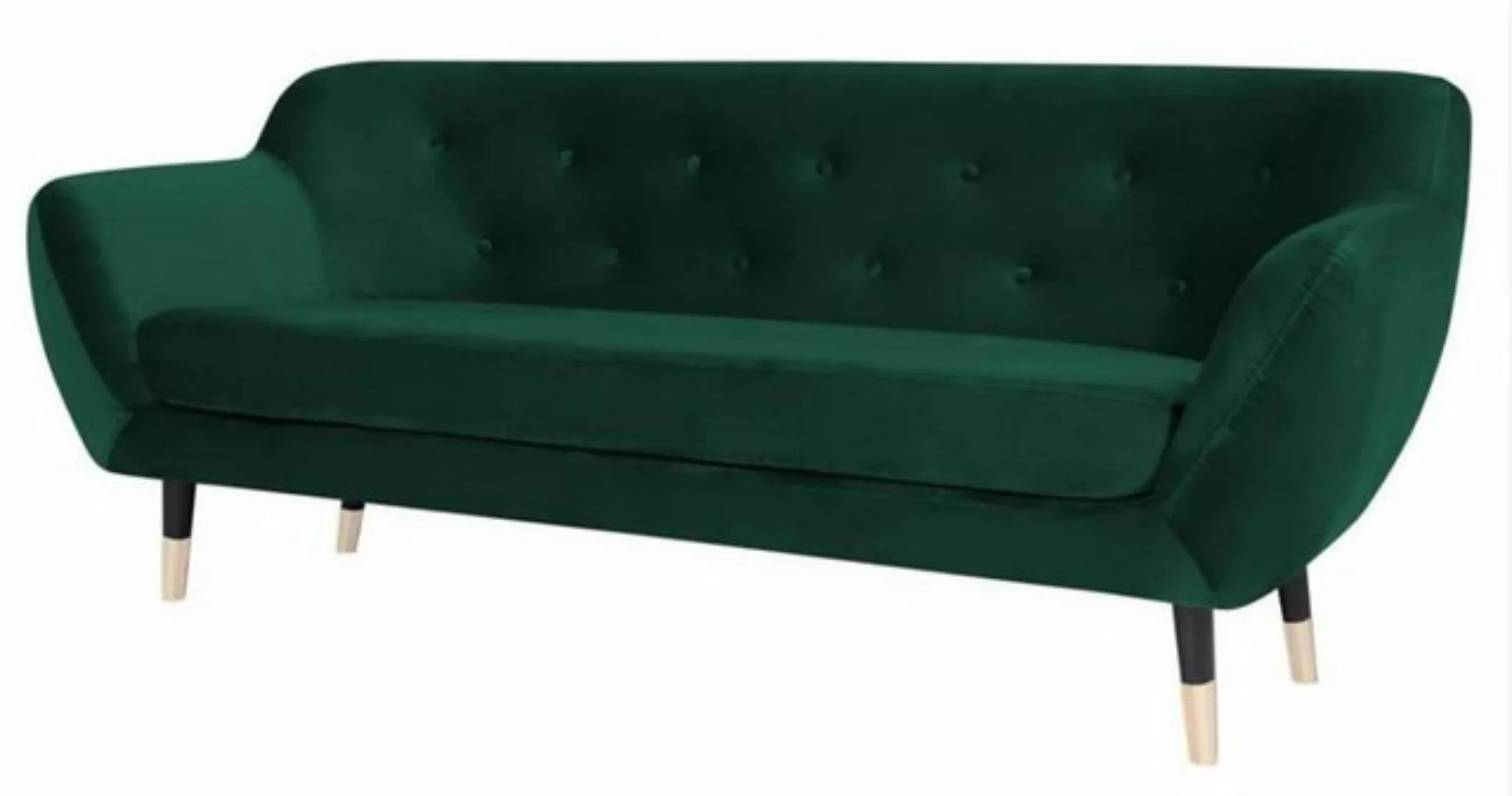 Xlmoebel Sofa Grünes Stoff-Wohnzimmer-Design-Sofa Chesterfield mit drei Sit günstig online kaufen